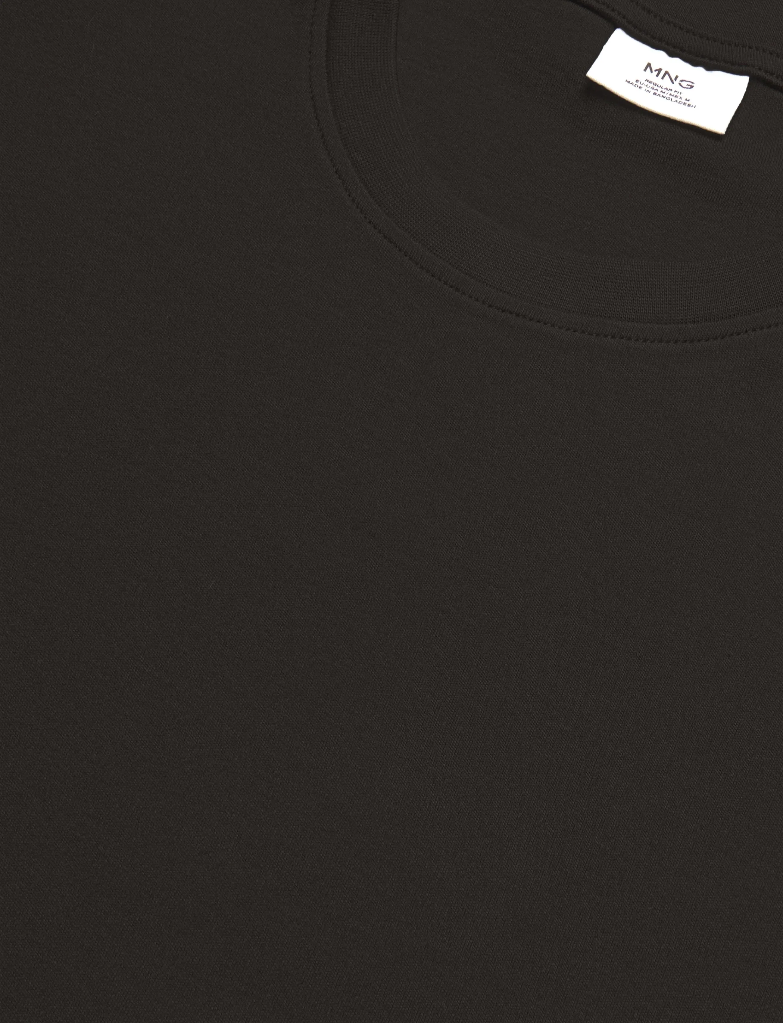 Mango - 100% cotton T-shirt regular fit - langærmede t-shirts - brown - 4