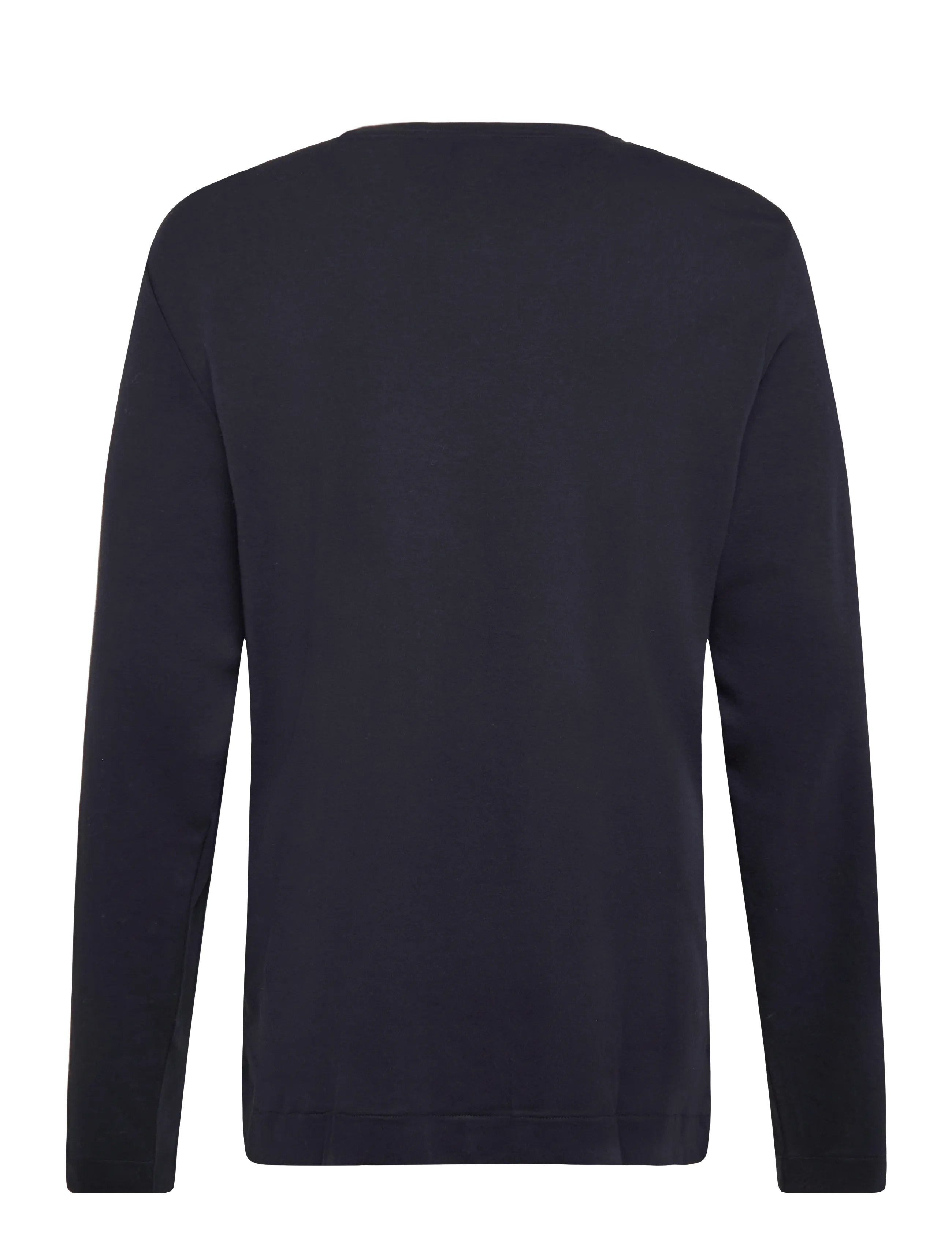 Mango - 100% cotton T-shirt regular fit - langærmede t-shirts - navy - 2