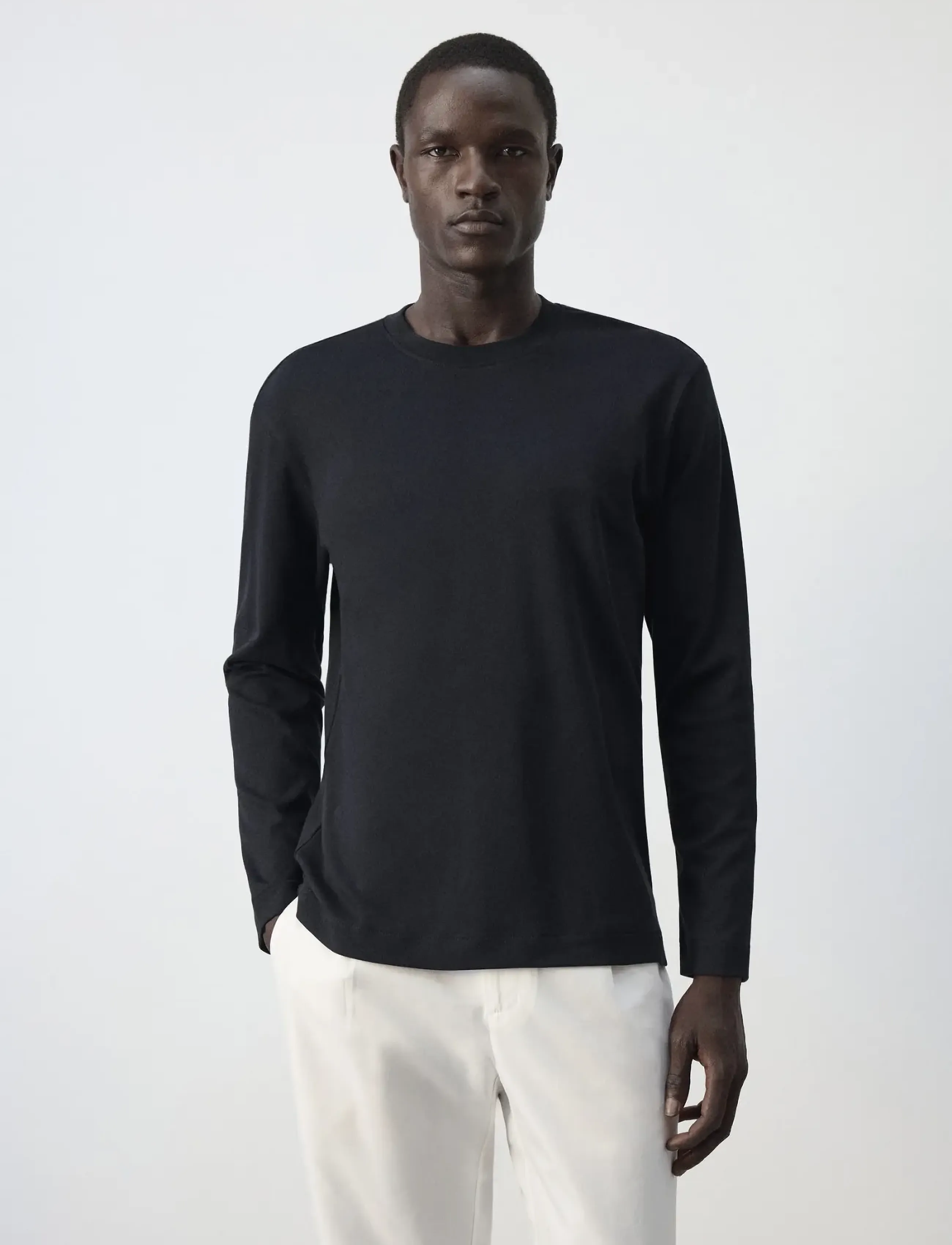 Mango 100% cotton T-shirt regular fit - Mango - NAVY / navy
