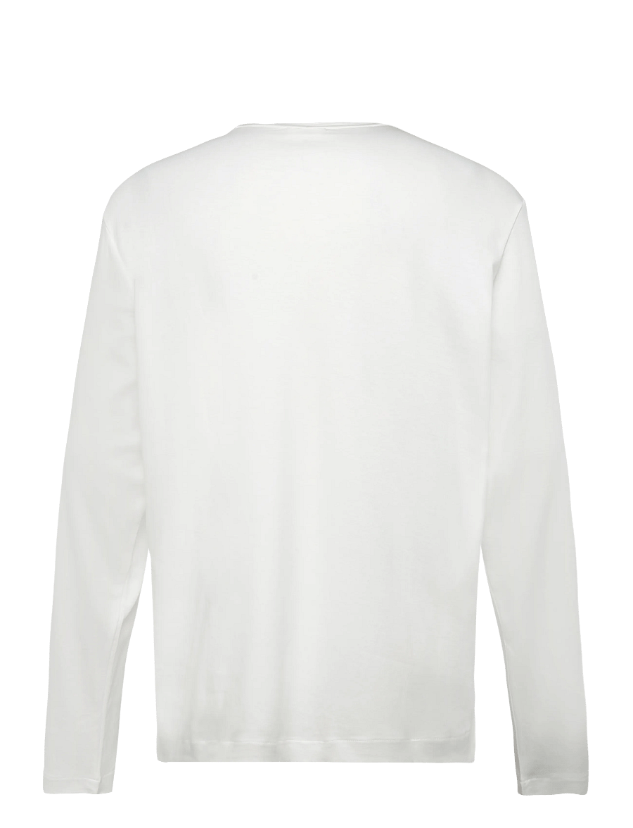 Mango - 100% cotton T-shirt regular fit - långärmade t-shirts - white - 2
