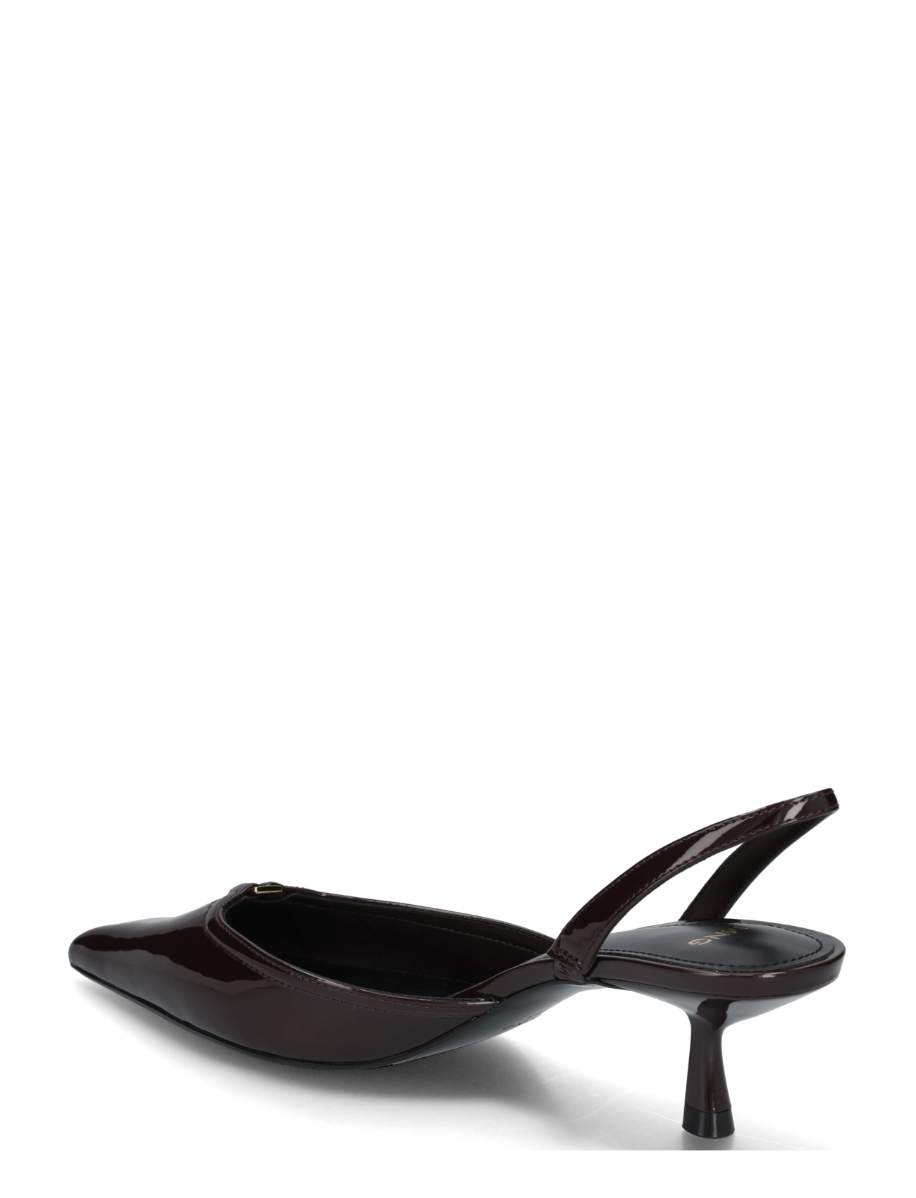 Mango - Kitten heel patent leather shoe - slingbacks med hæle - dark red - 1