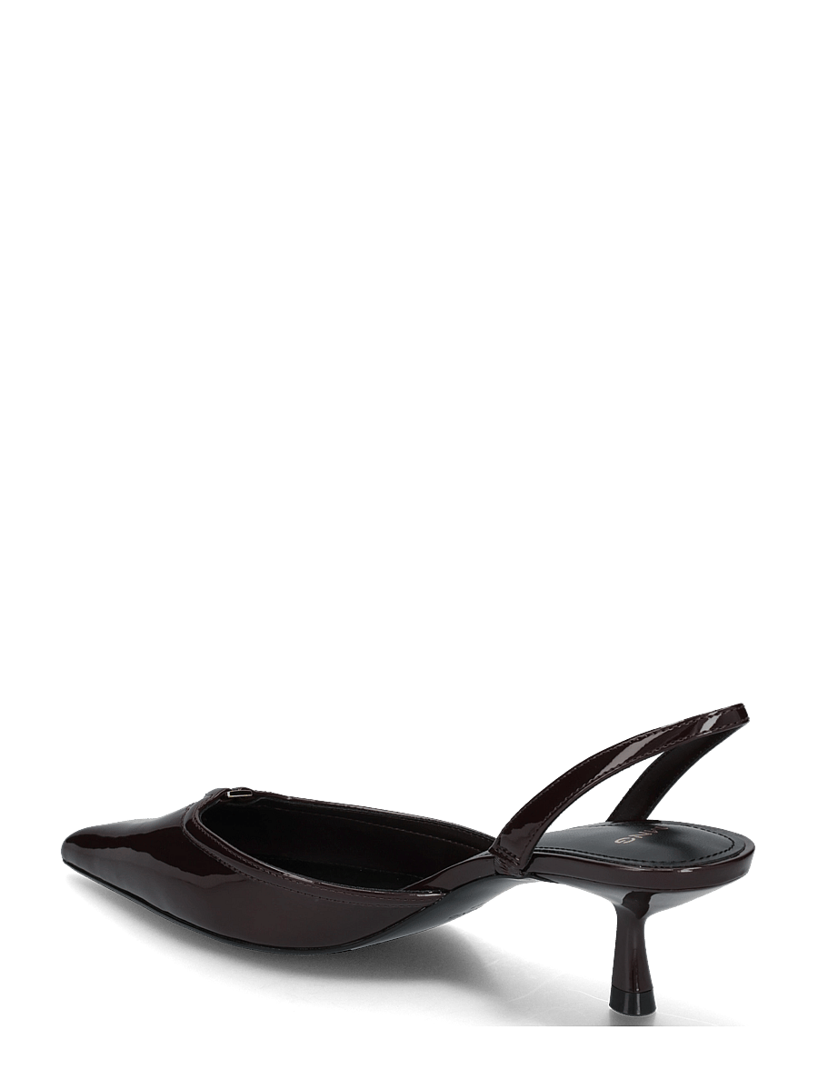 Mango - Kitten heel patent leather shoe - slingbacks med hæle - dark red - 1