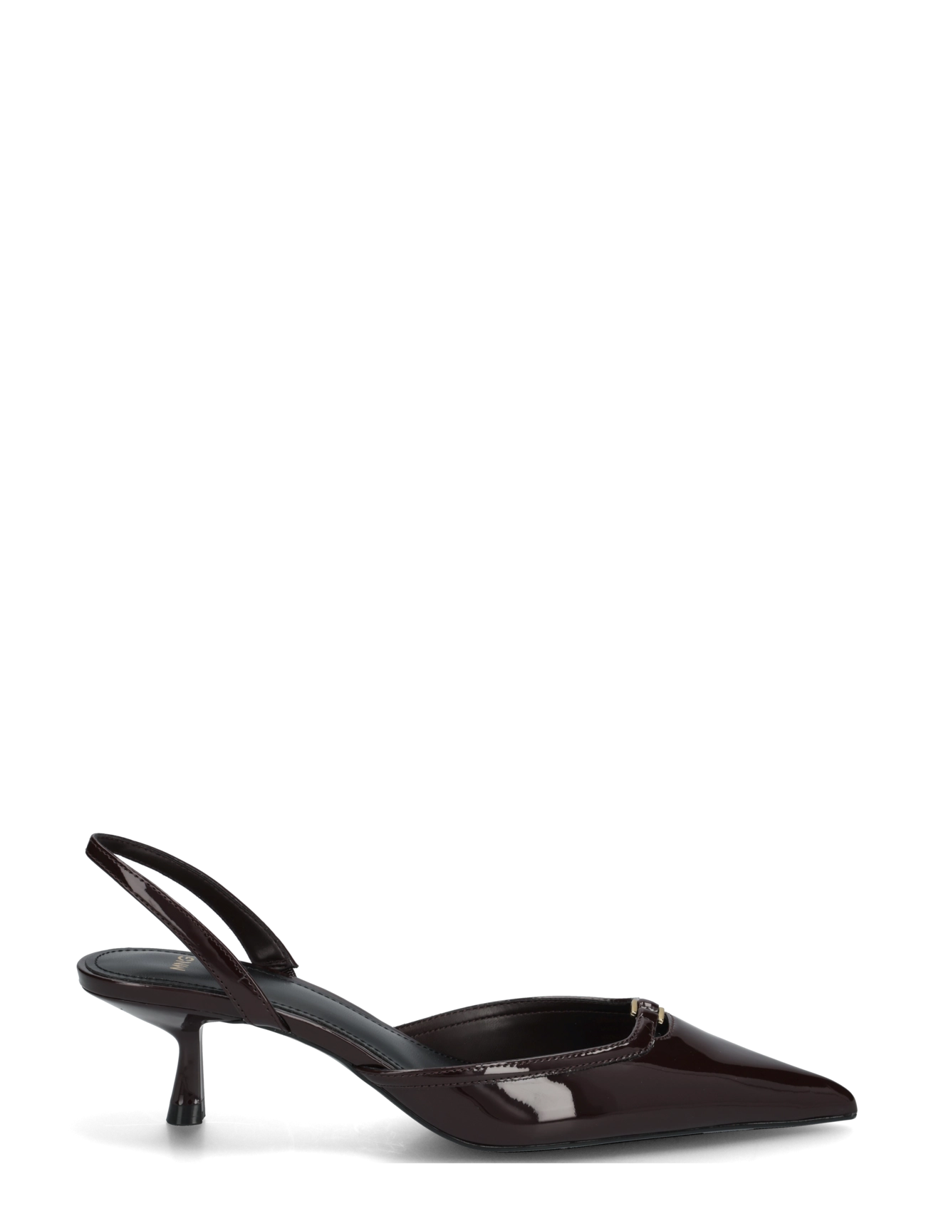 Mango - Kitten heel patent leather shoe - slingbacks med hæle - dark red - 2