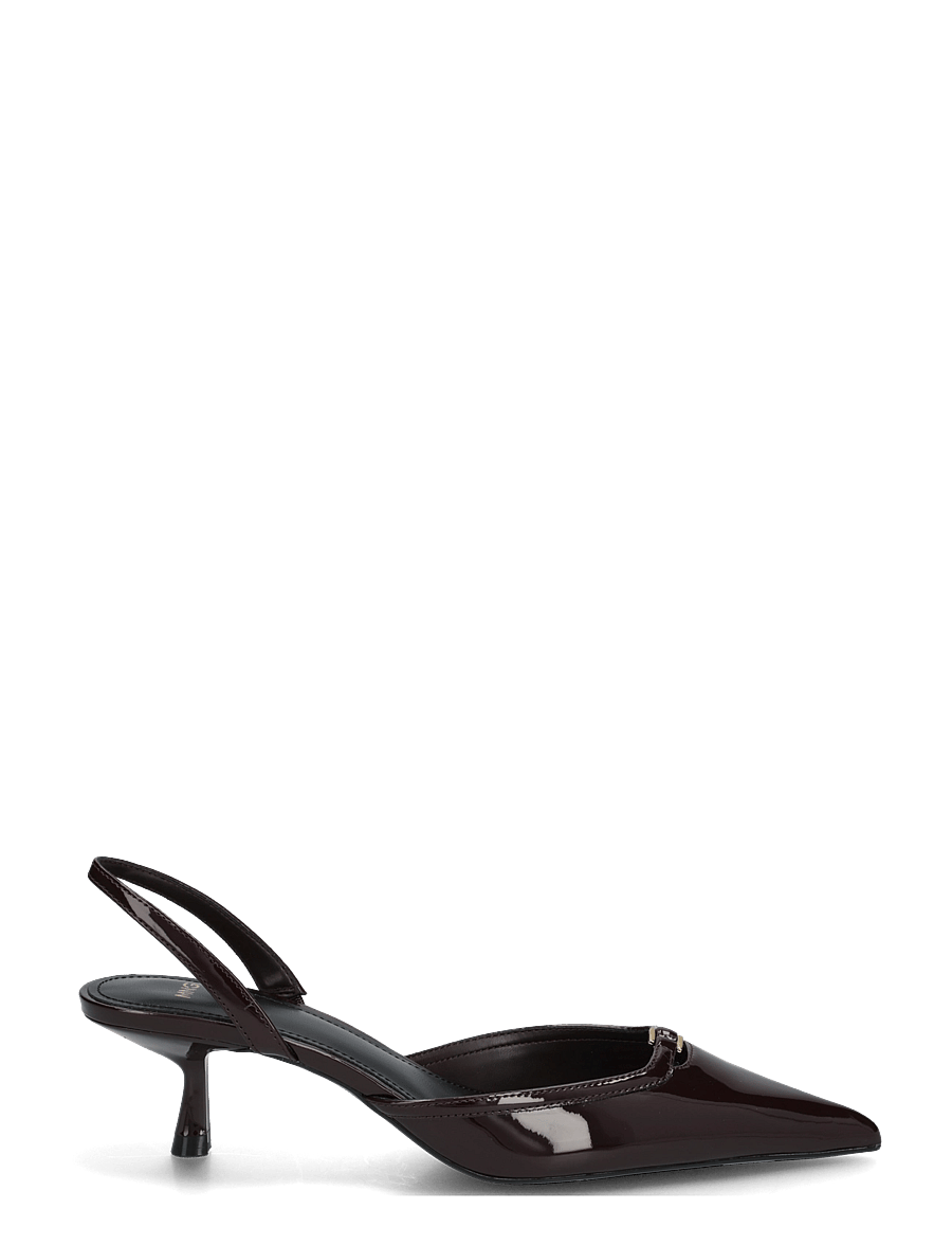 Mango - Kitten heel patent leather shoe - slingbacks med hæle - dark red - 2