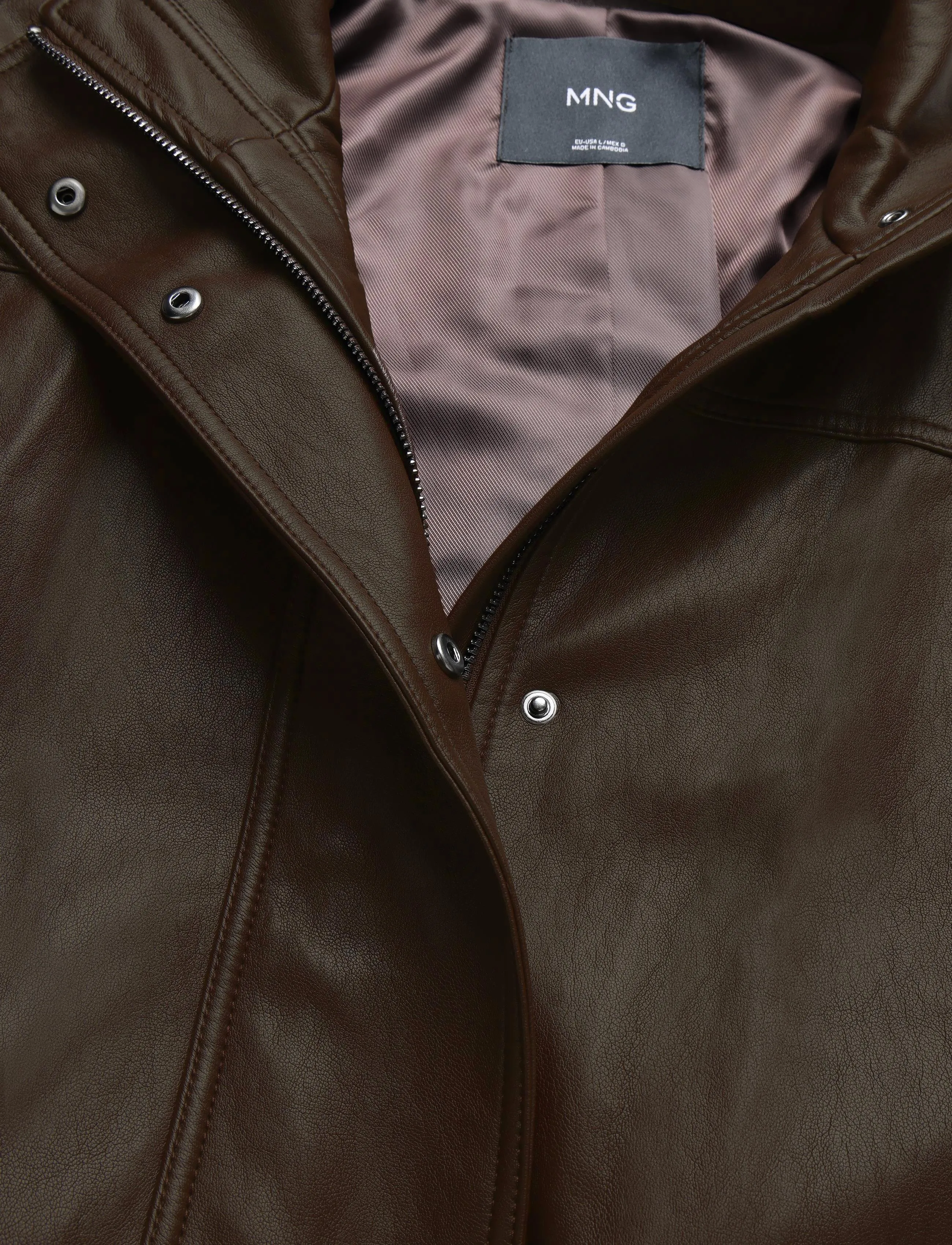 Mango - Oversized belted jacket - skinnjackor - dark brown - 4