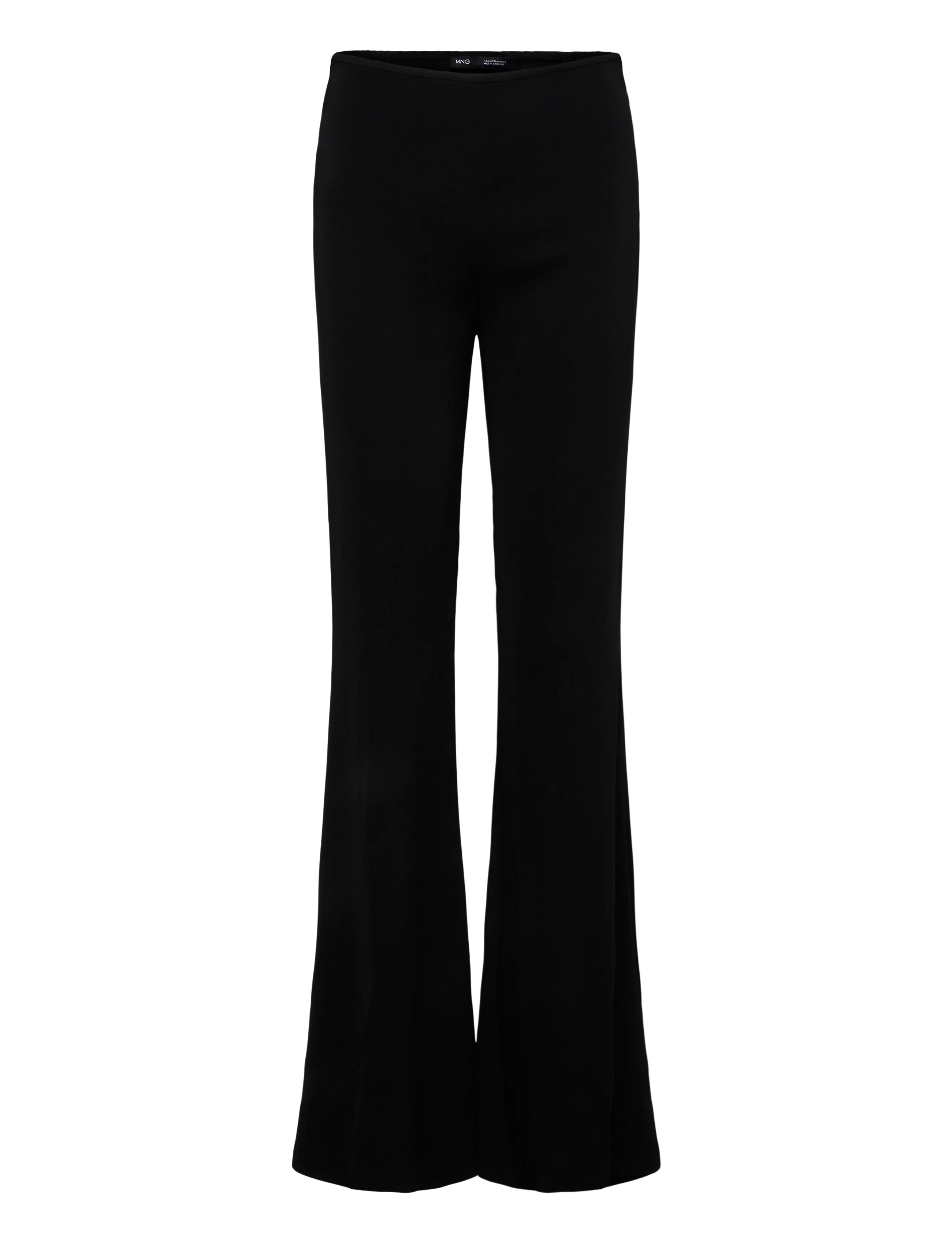 Mango Low-rise flared trousers - Business tøj - BLACK / black