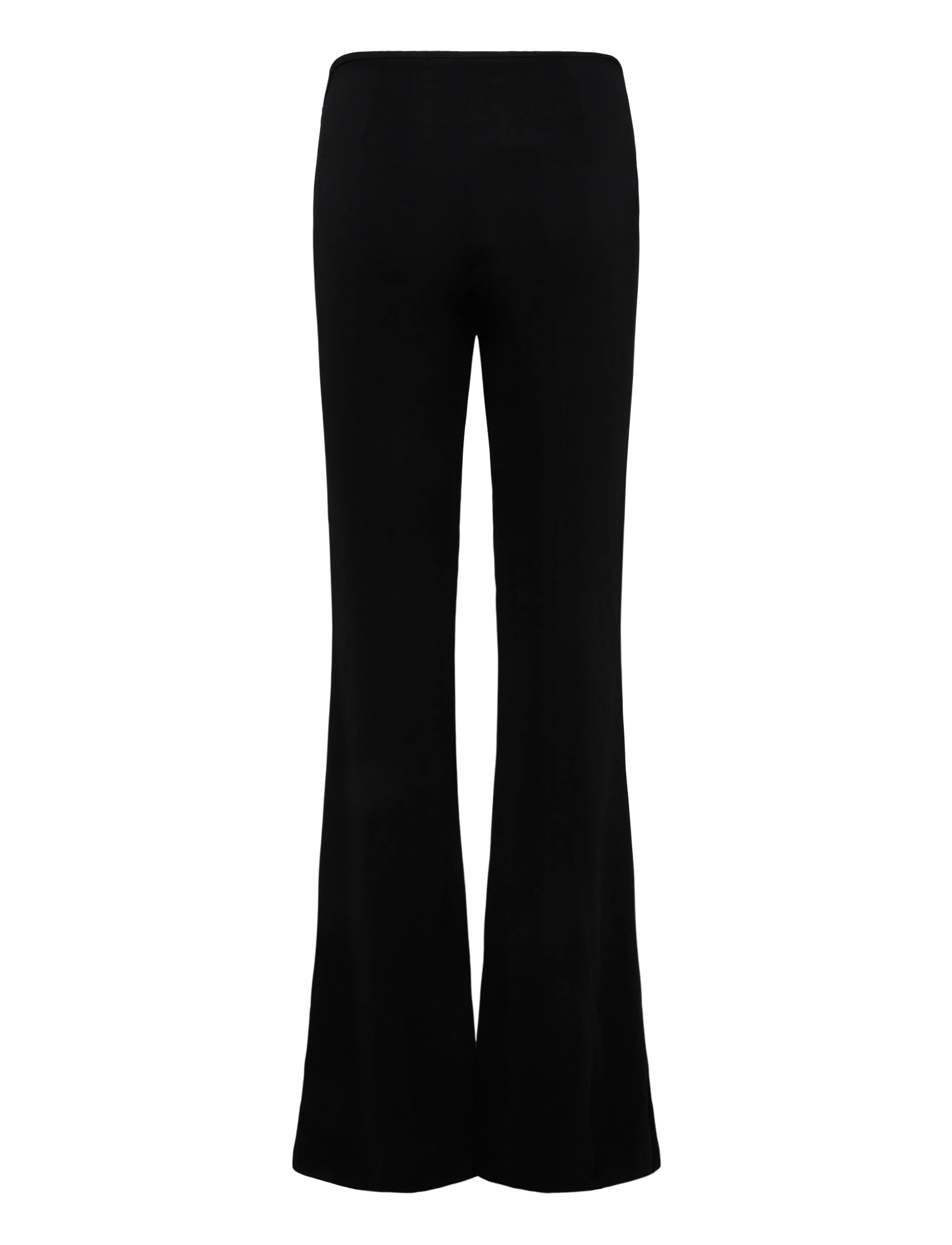 Mango - Low-rise flared trousers - flare bukser - black - 1