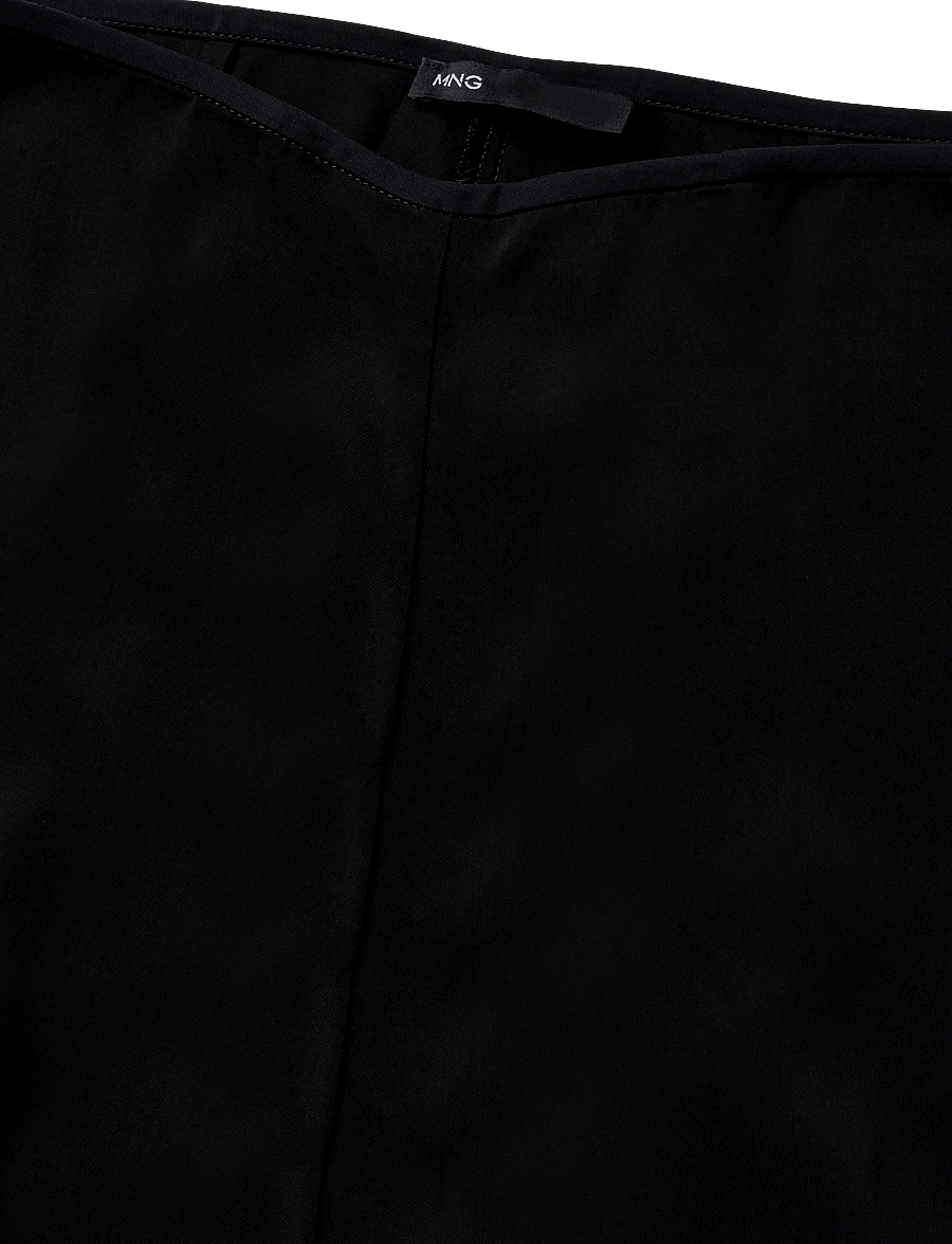 Mango - Low-rise flared trousers - flare bukser - black - 2