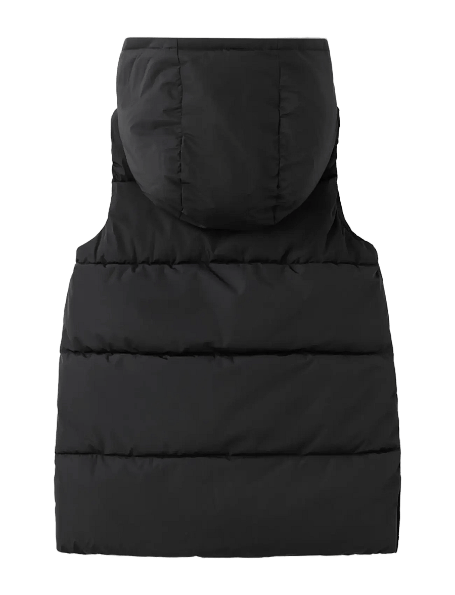 Mango - Hooded waistcoat with pockets - shoppa efter ålder - black - 1
