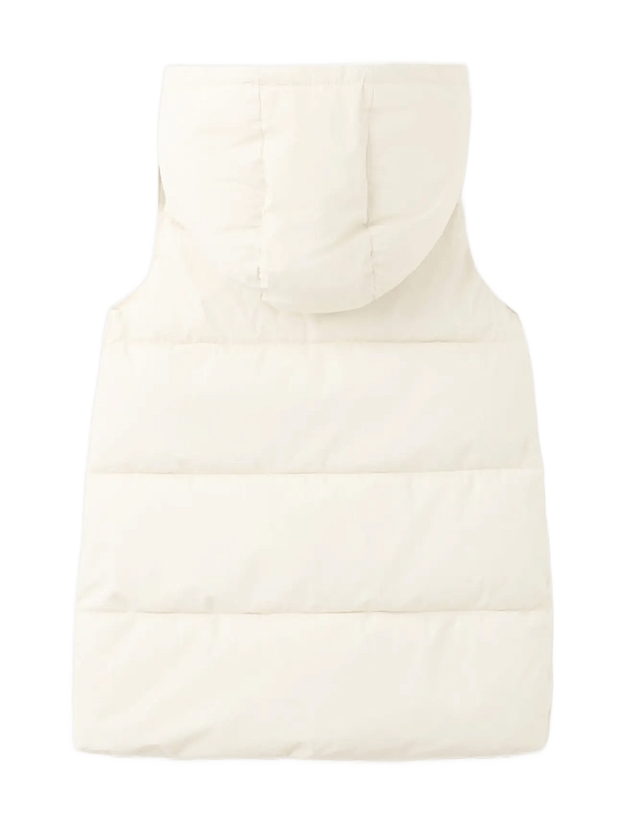 Mango - Hooded waistcoat with pockets - shoppa efter ålder - light beige - 1