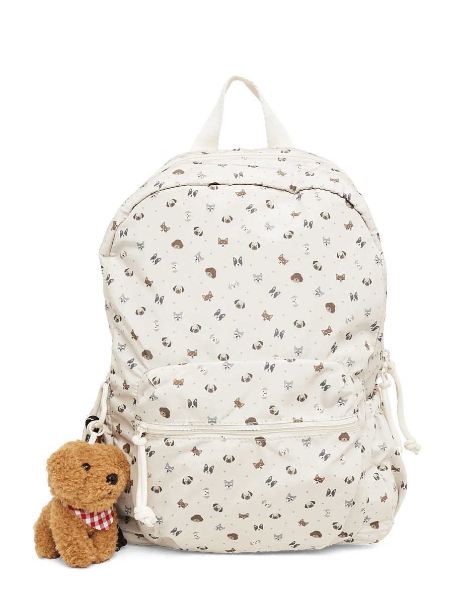 Mango - Printed backpack with dog charm - rygsække - lt pastel brown - 0