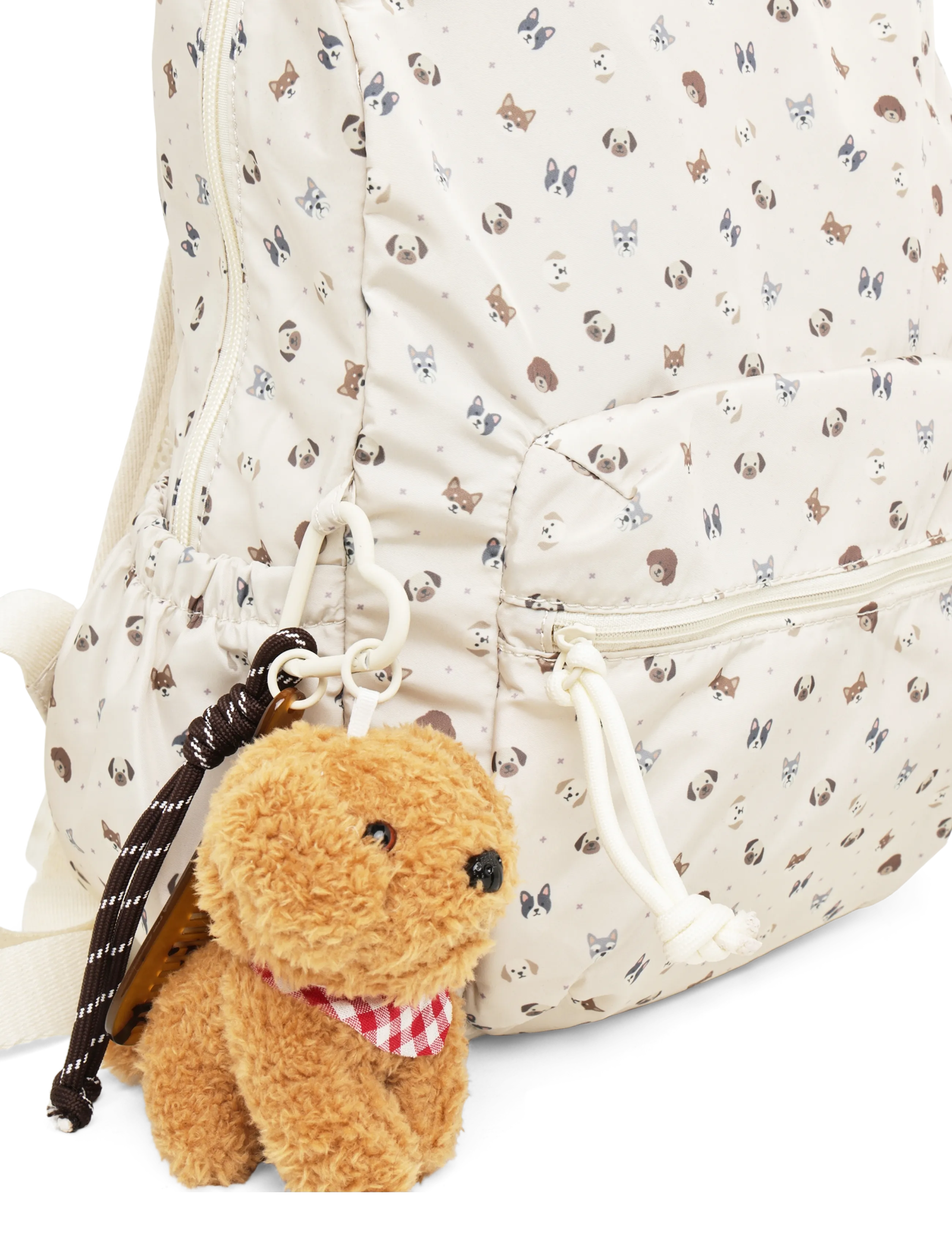 Mango - Printed backpack with dog charm - rygsække - lt pastel brown - 3