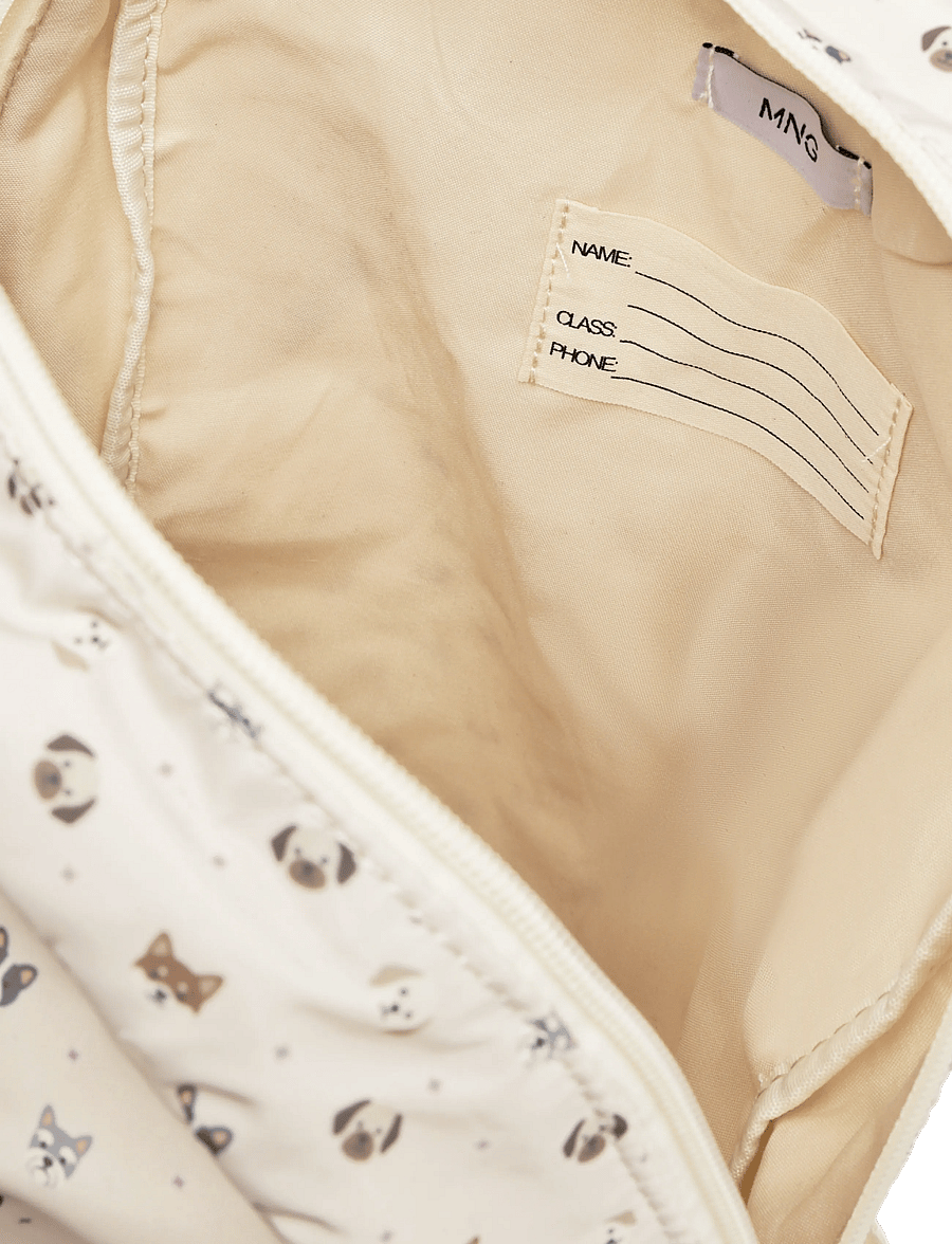 Mango - Printed backpack with dog charm - rygsække - lt pastel brown - 4