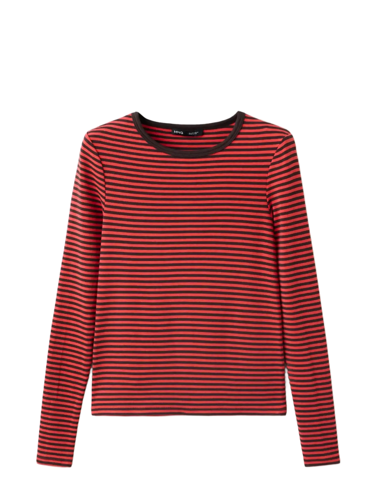 Mango - Long-sleeved striped t-shirt - red - 1