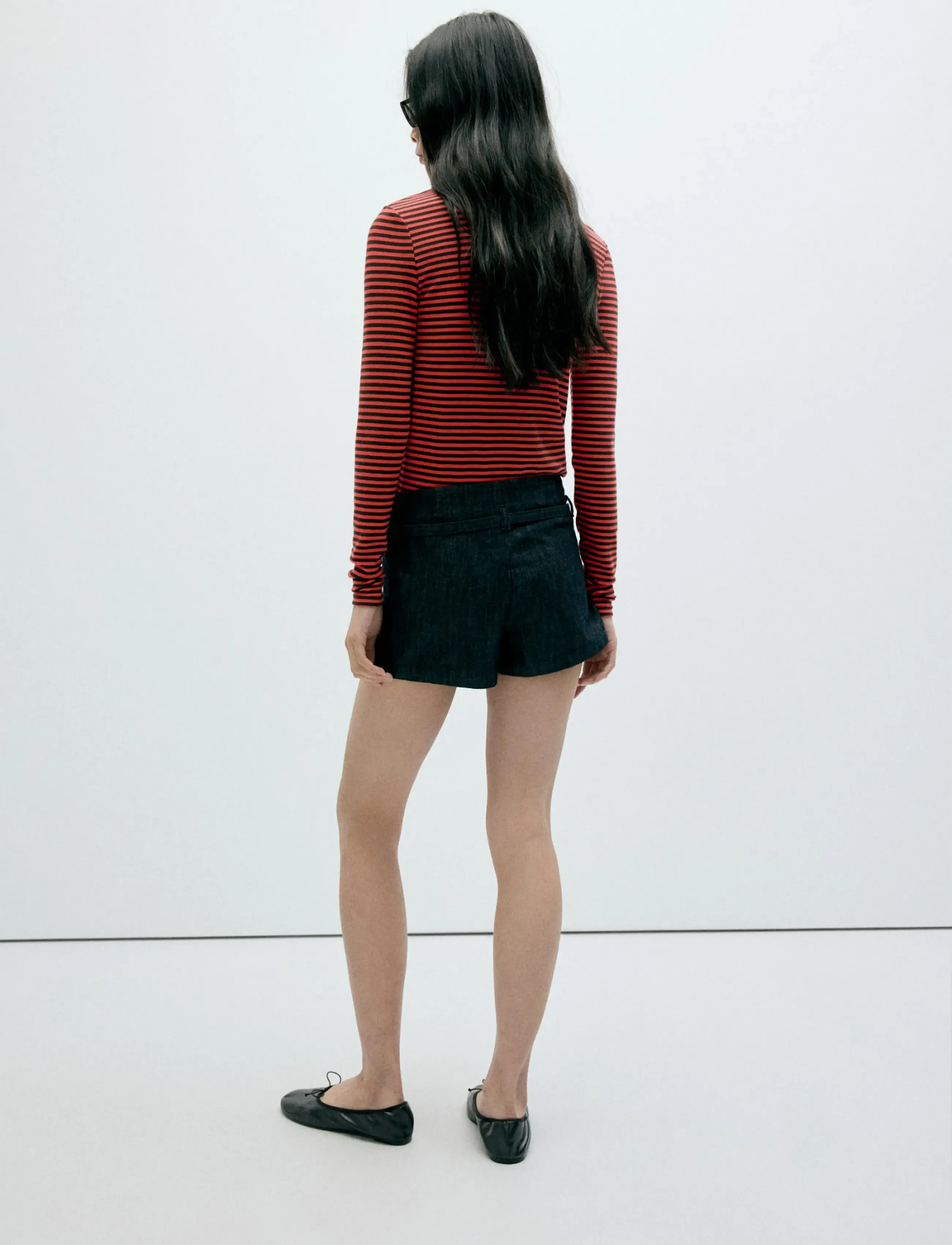 Mango - Long-sleeved striped t-shirt - red - 2