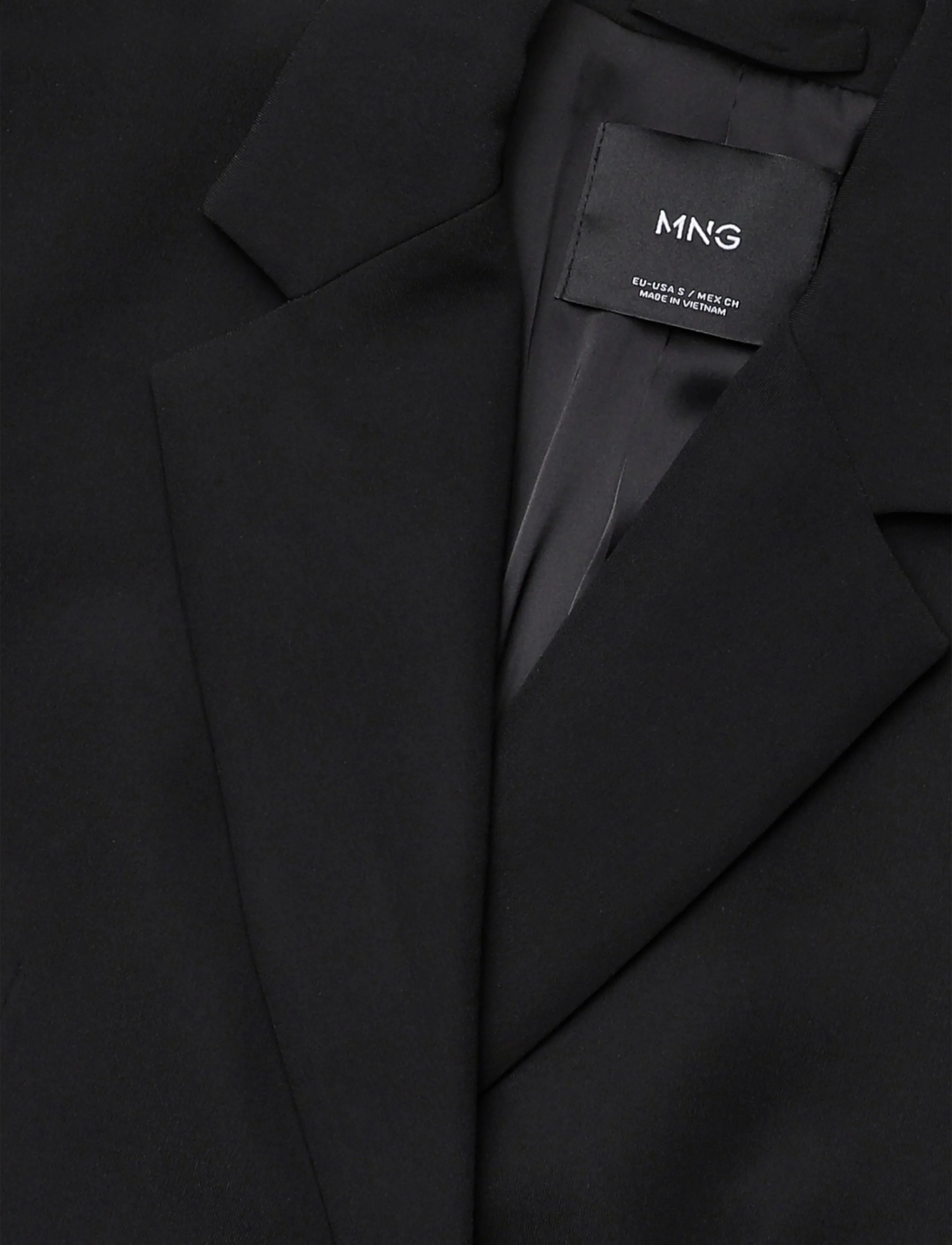 Mango - Double-breasted belted suit blazer - blazere med bælte - black - 4