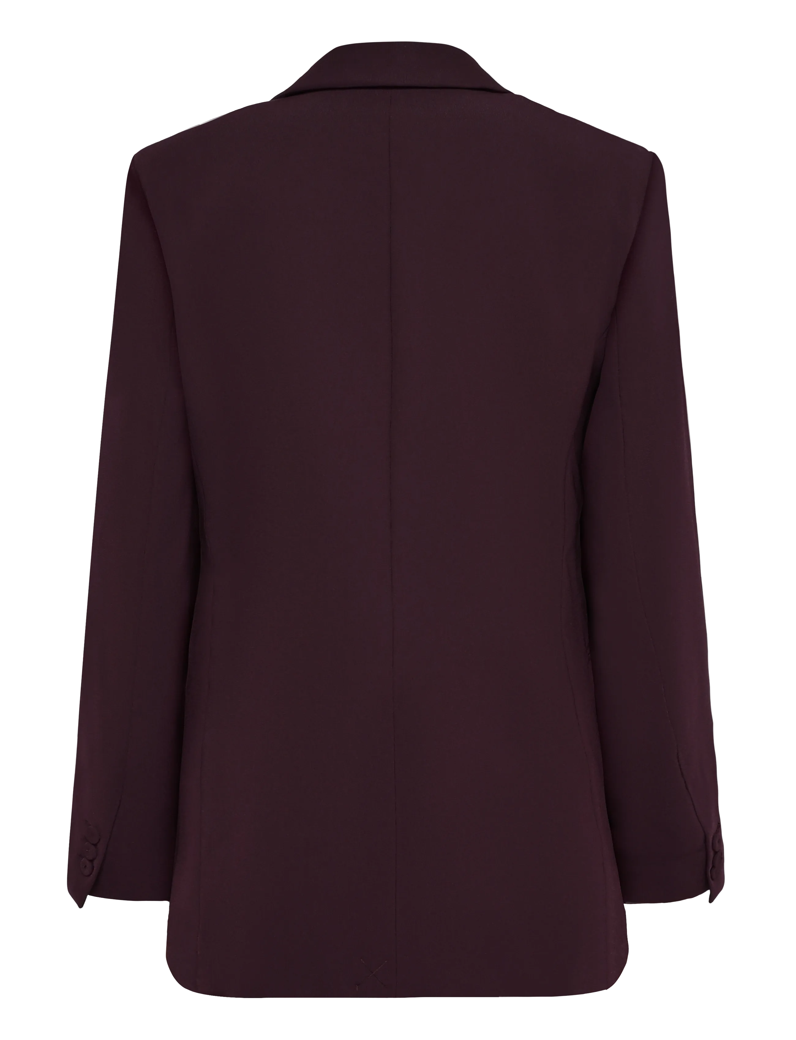 Mango - Double-breasted belted suit blazer - kavajer med skärp - dark red - 2