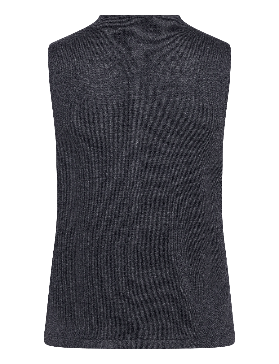 Mango - Fine-knit waistcoat with buttons - stickade västar - charcoal - 2