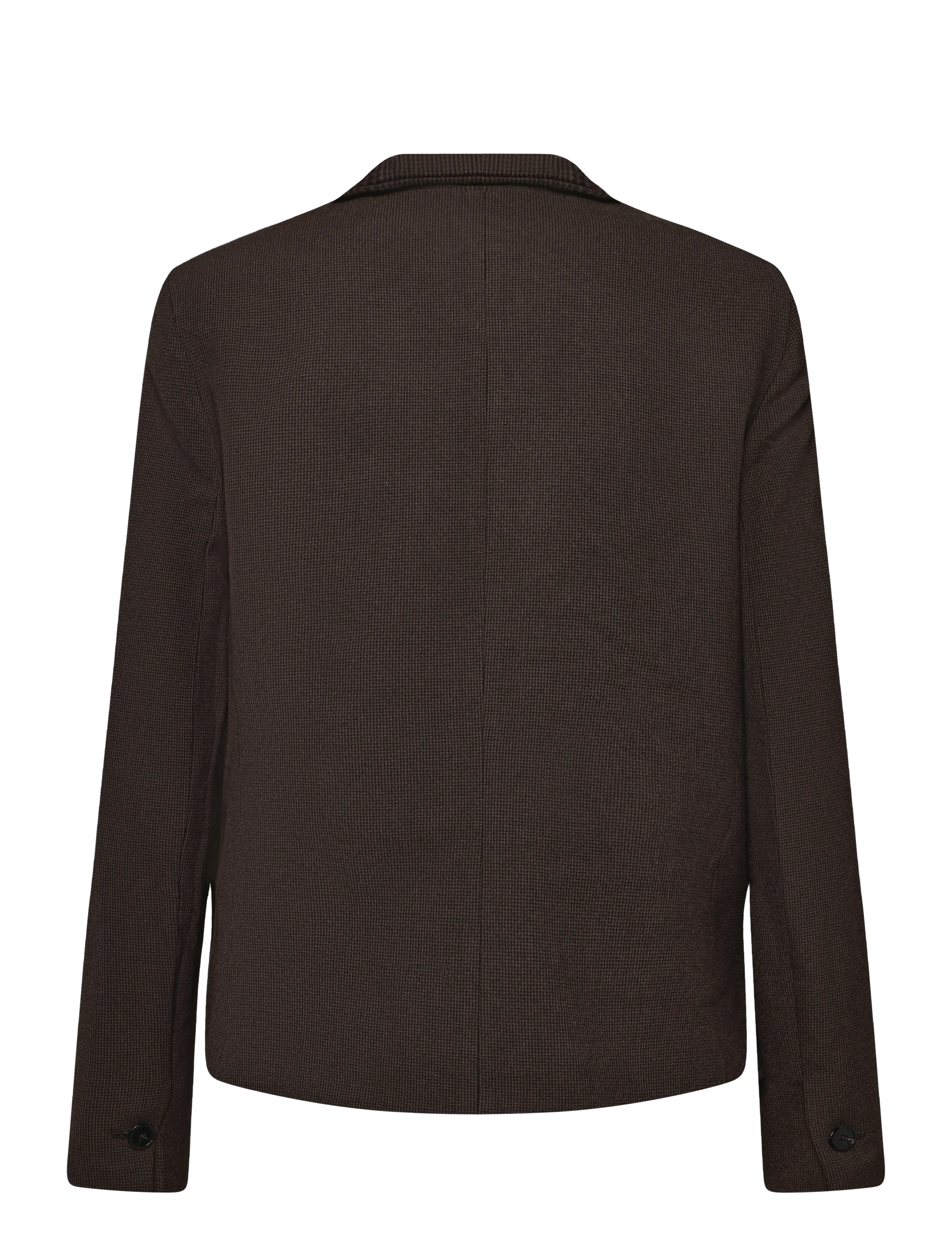 Mango - Houndstooth blazer with a high neck - enkeltradede blazere - brown - 2