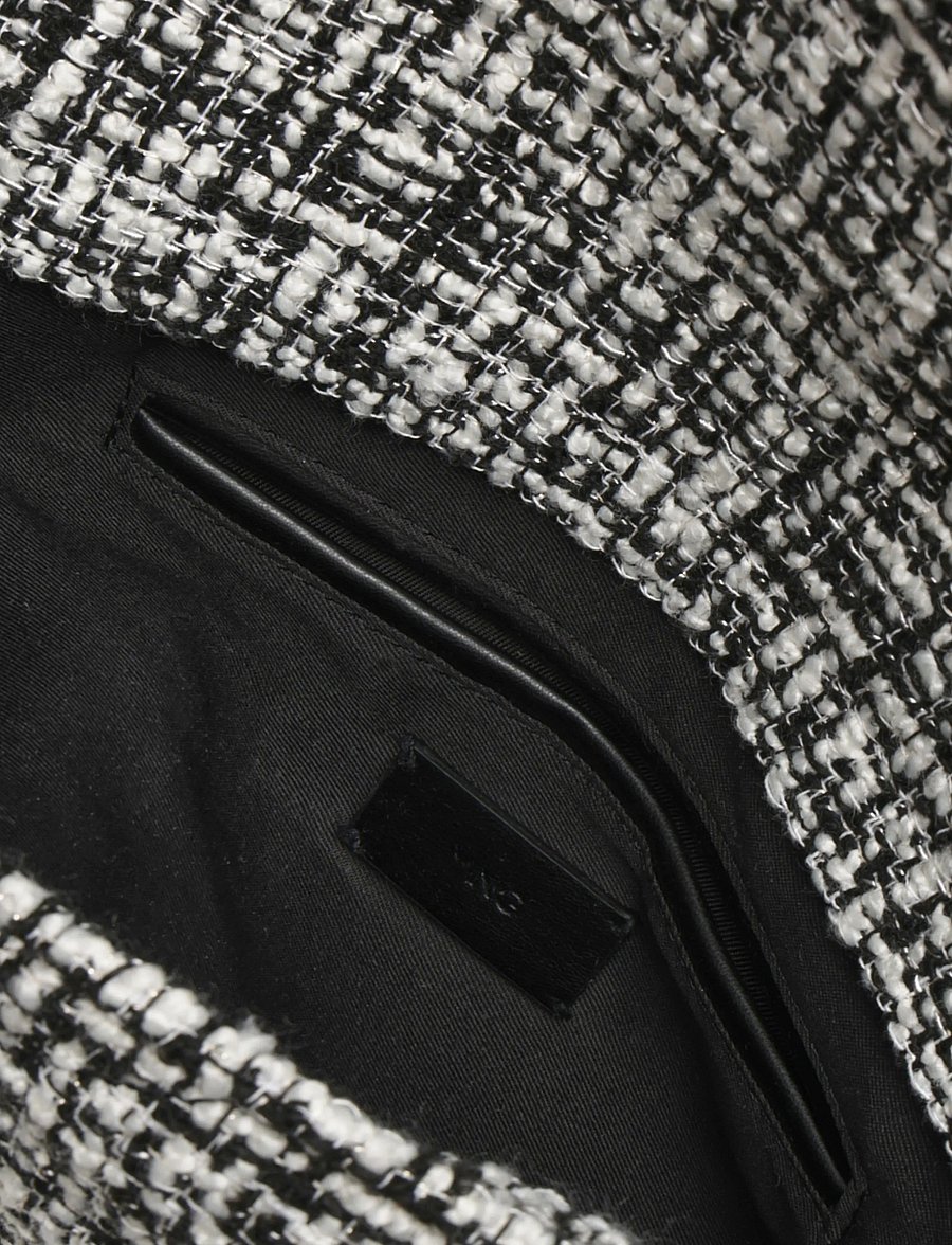 Mango - Large tweed handbag - hverdags stil - black - 3