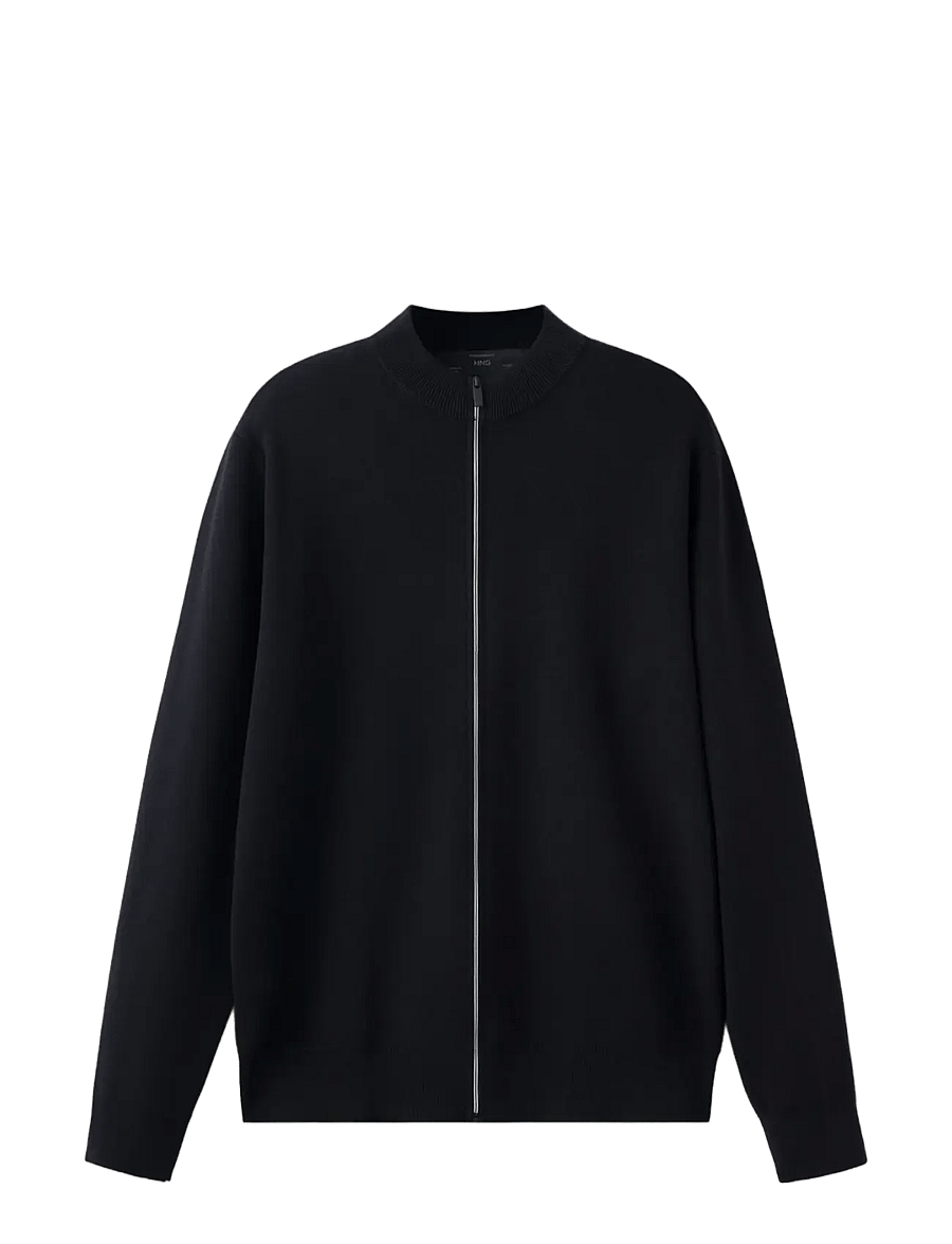 Mango - CARDIGAN LUXUSC - full zip tröjor - black - 0