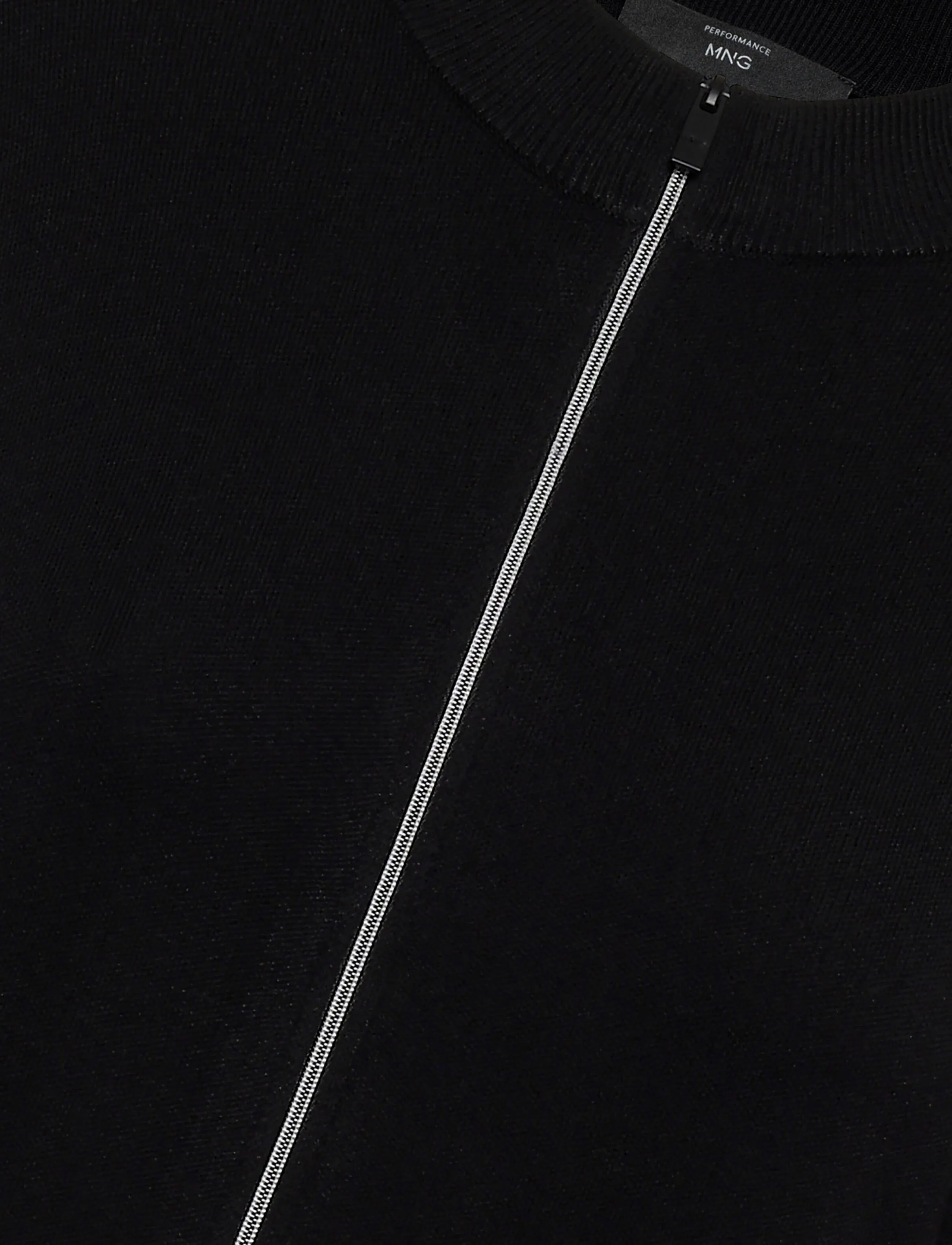 Mango - Comfort stretch knit cardigan - fullzip strik - black - 5