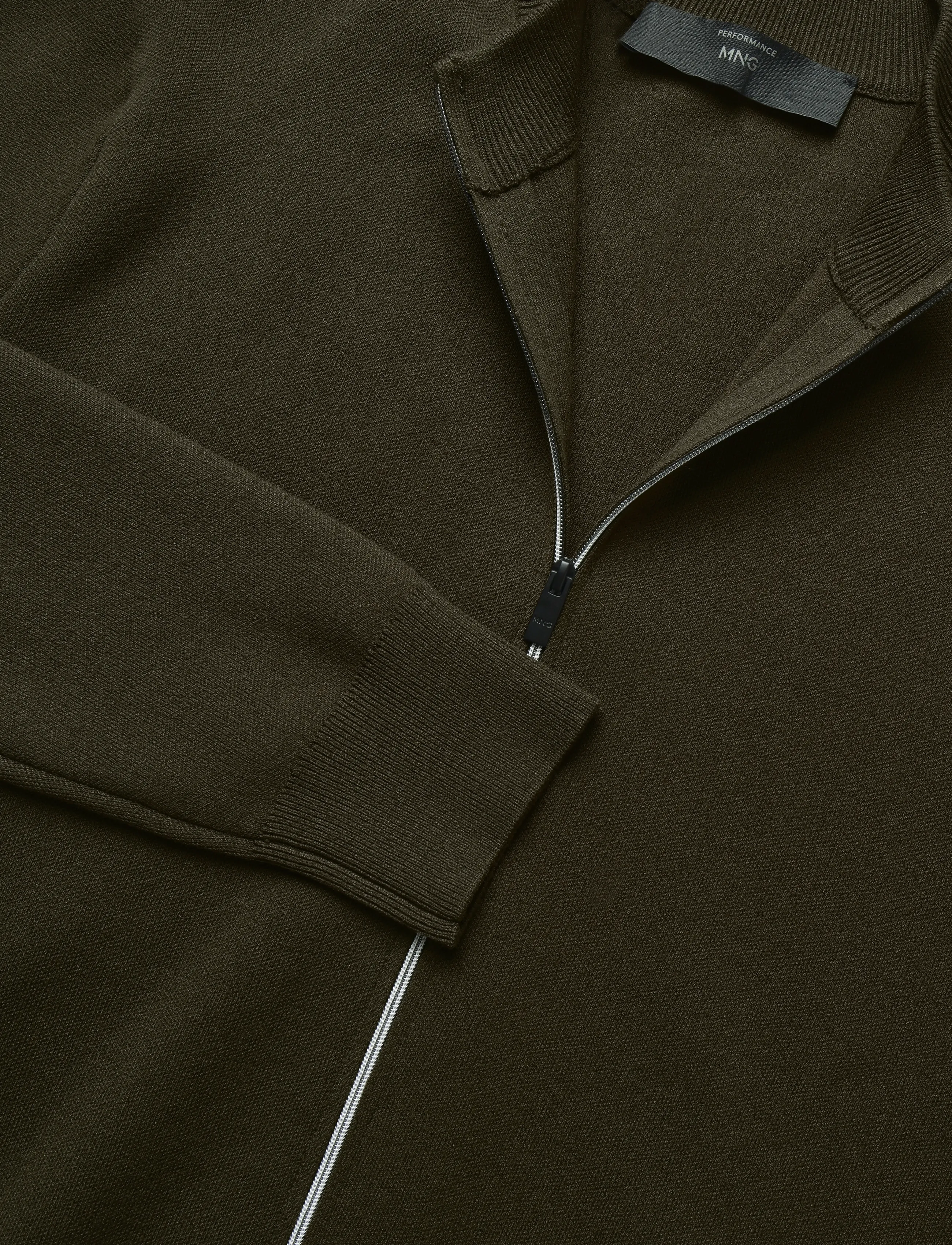 Mango - Comfort stretch knit cardigan - fullzip strik - dark green - 2