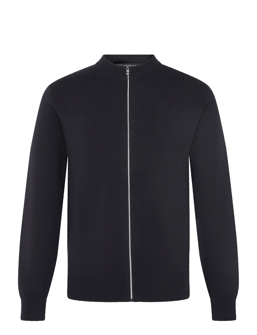 Mango - Comfort stretch knit cardigan - fullzip strik - navy - 0