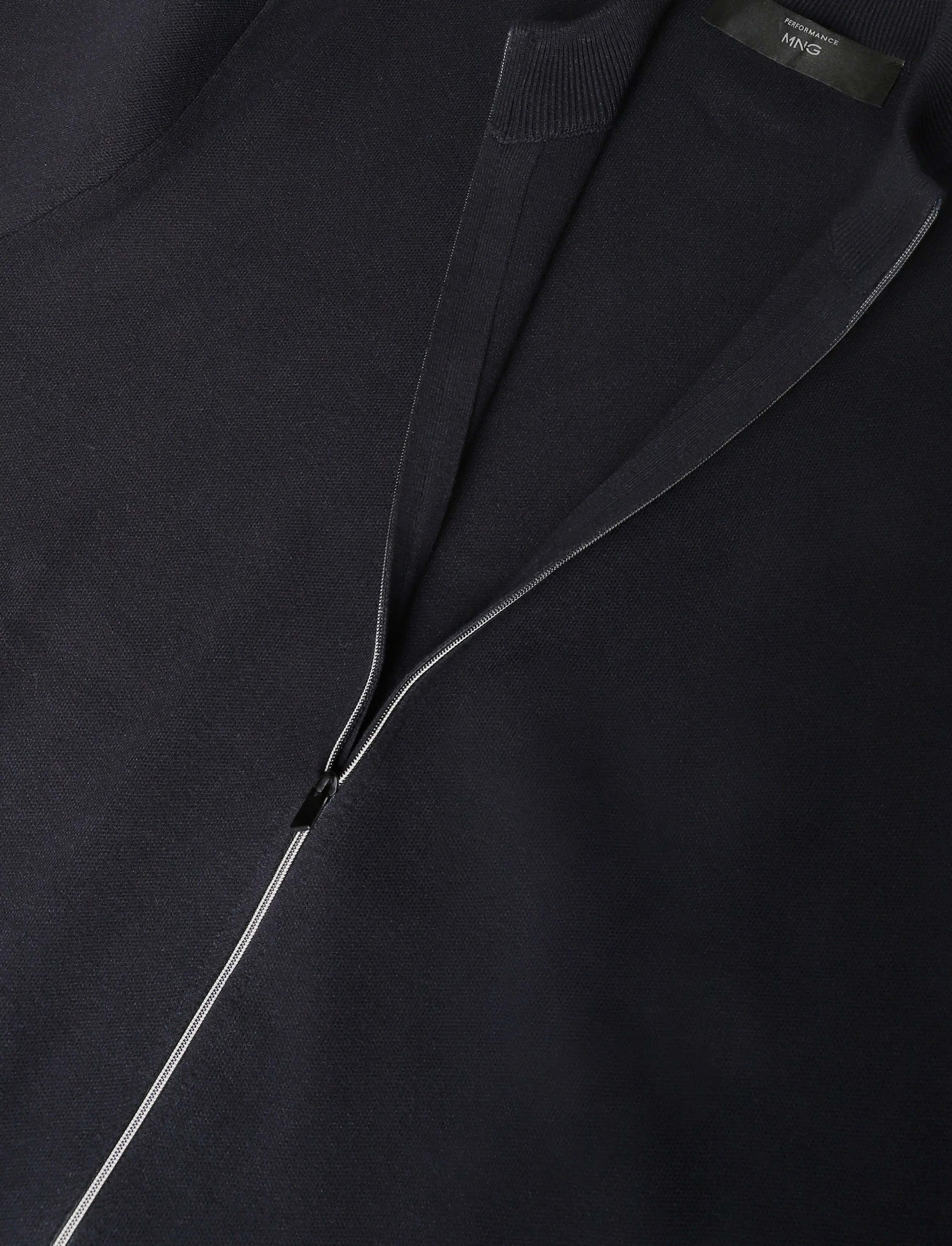 Mango - Comfort stretch knit cardigan - fullzip strik - navy - 2