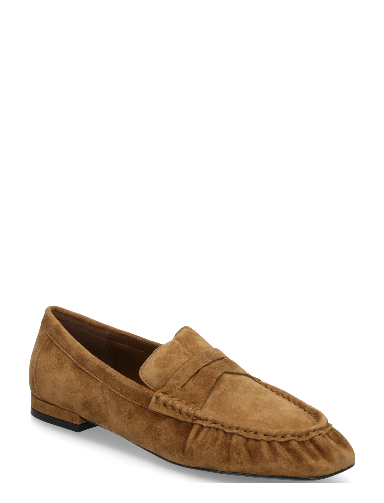 Mango Suede mask loafer - Streetstyle - MEDIUM BROWN / brown