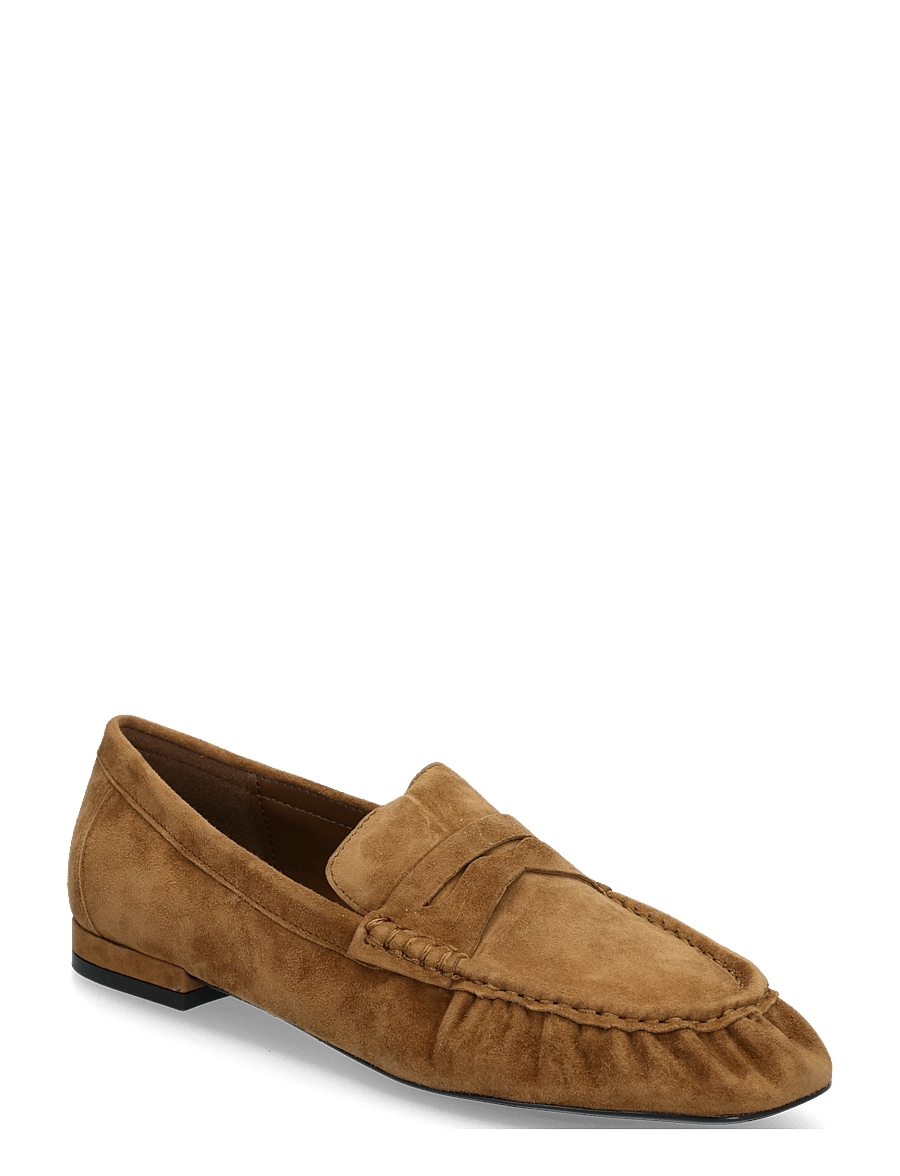 Mango - Suede mask loafer - hverdags stil - medium brown - 0