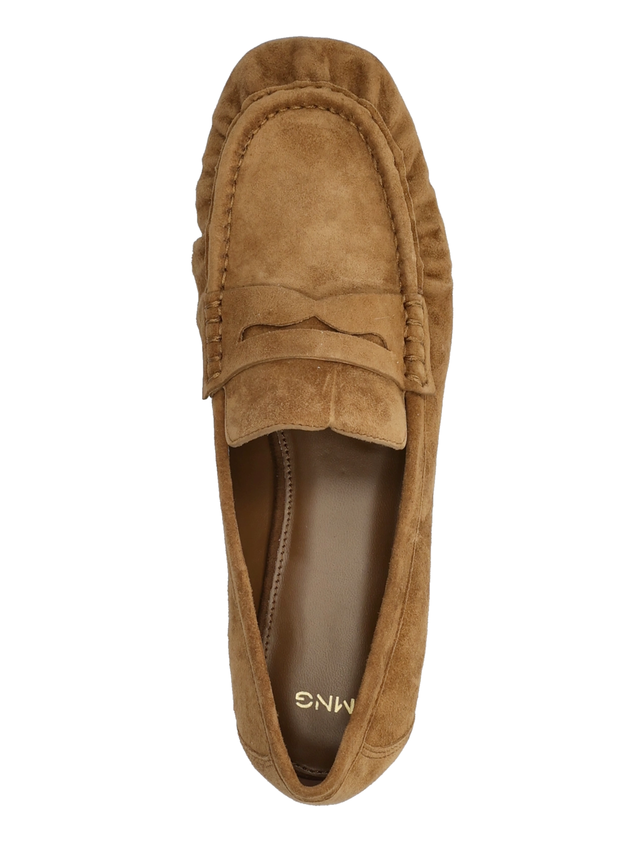 Mango - Suede mask loafer - medium brown - 3