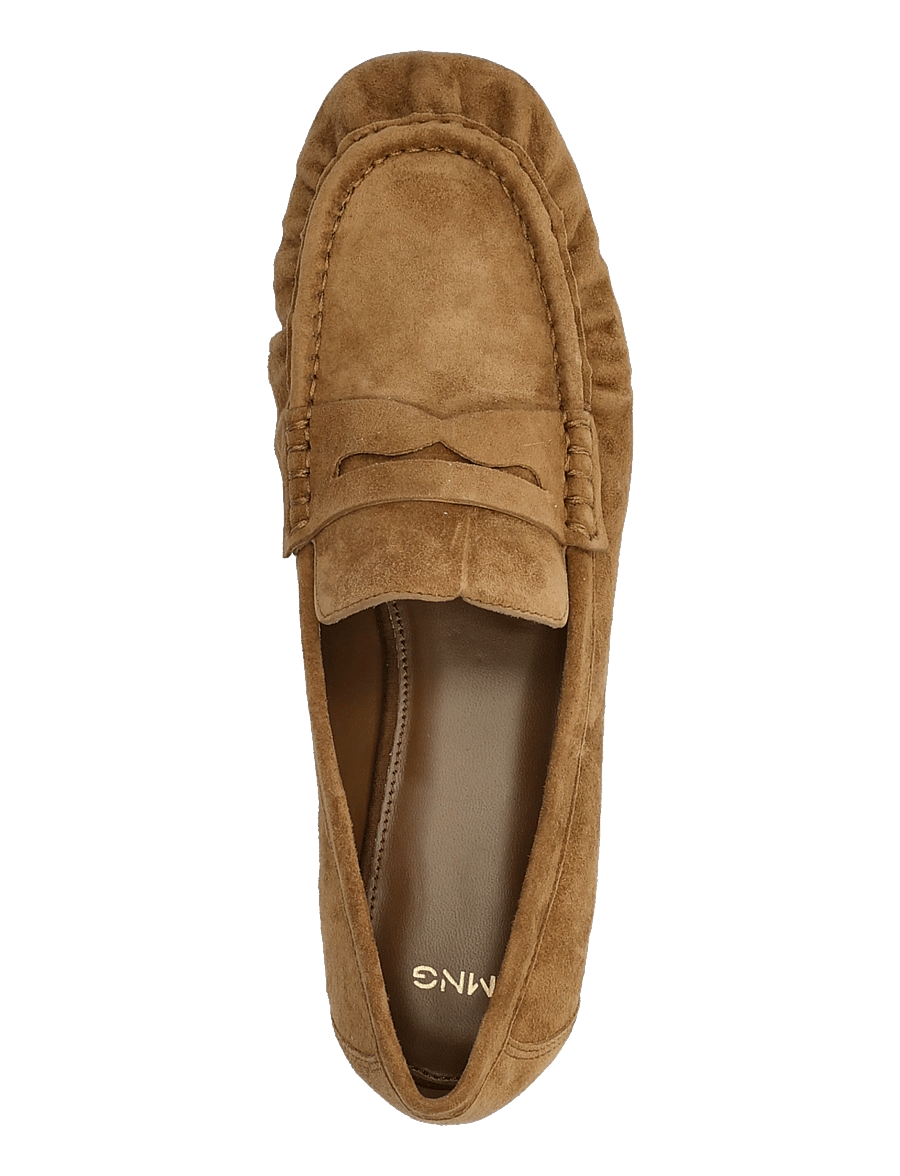 Mango - Suede mask loafer - hverdags stil - medium brown - 3