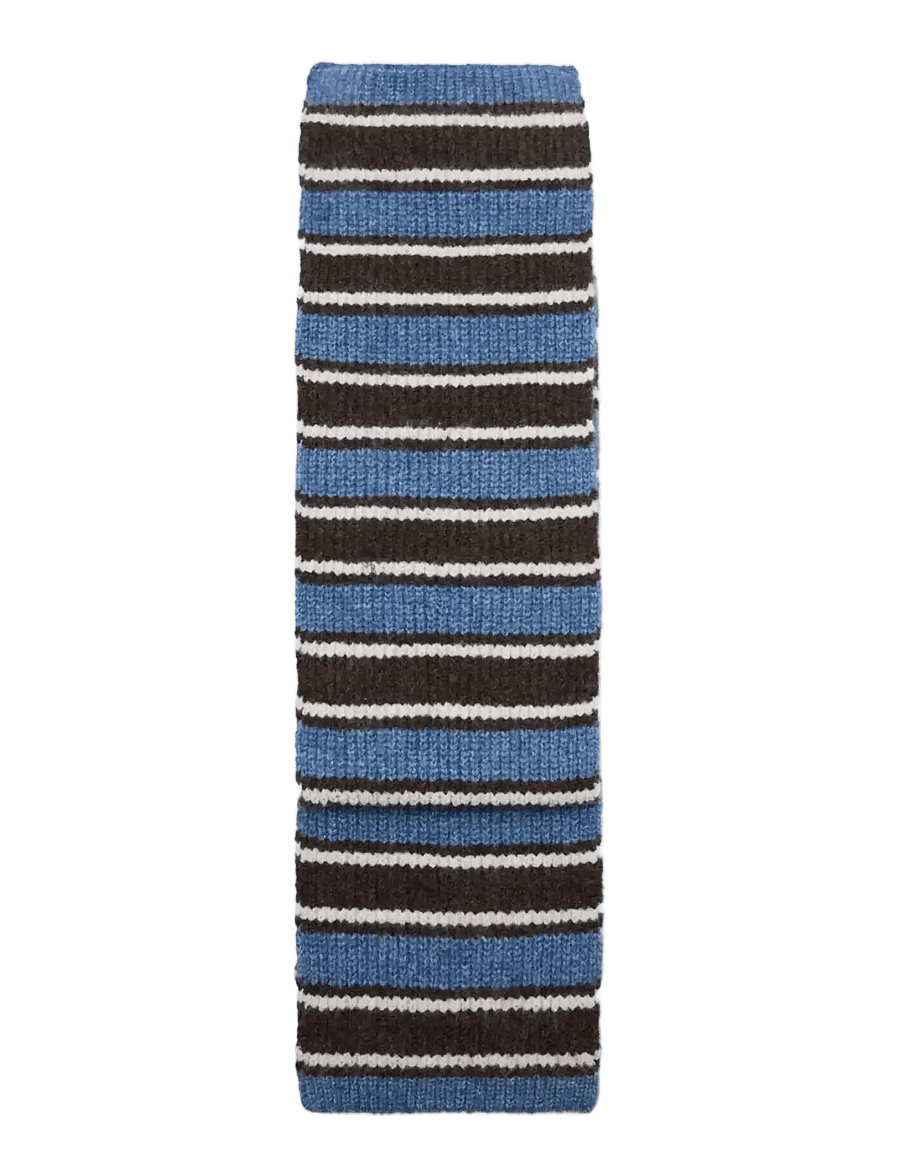 Mango - Striped scarf - halsdukar - lt-pastel blue - 0