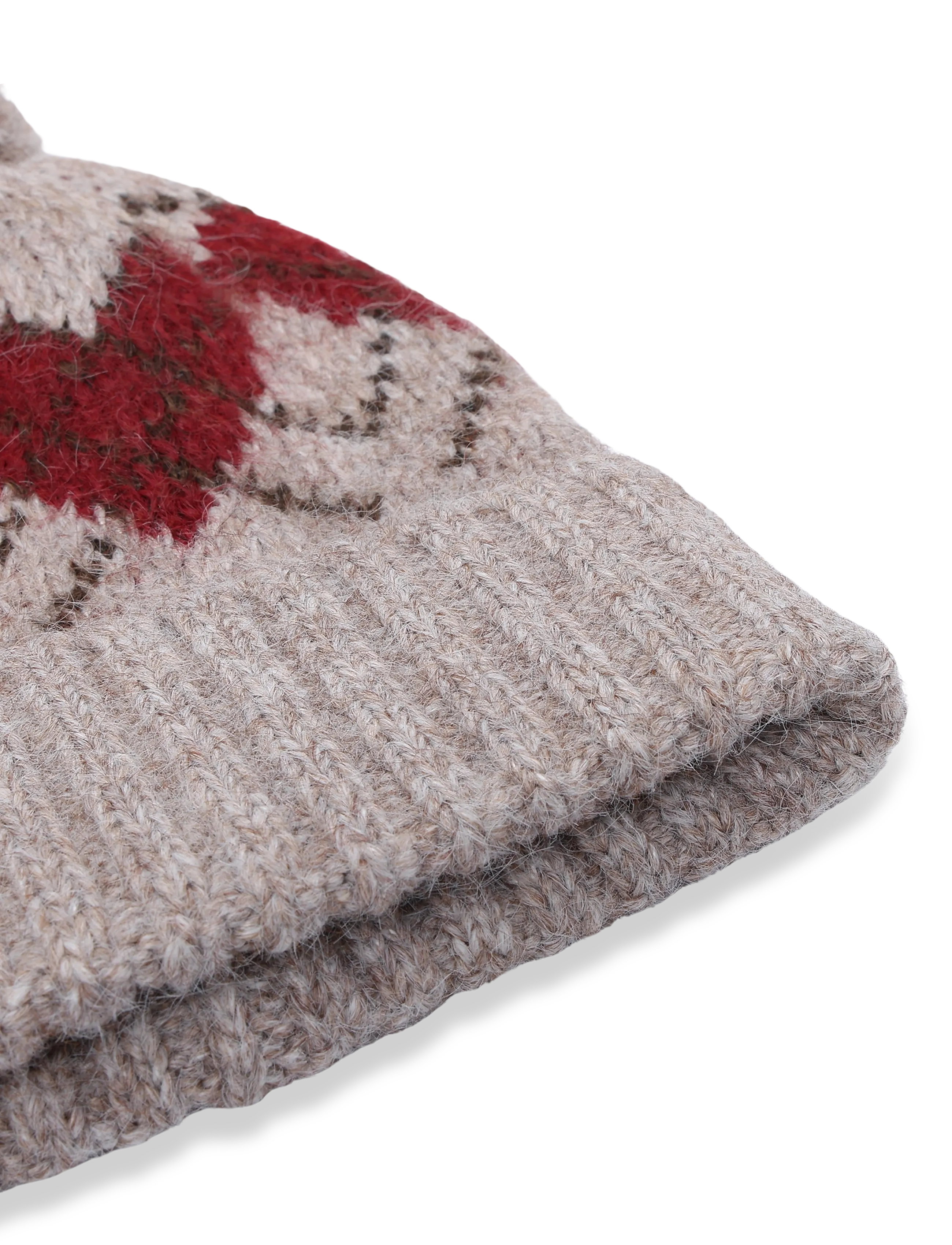 Mango - Pom pom cable-knit beanie - vintermössor - lt pastel brown - 2
