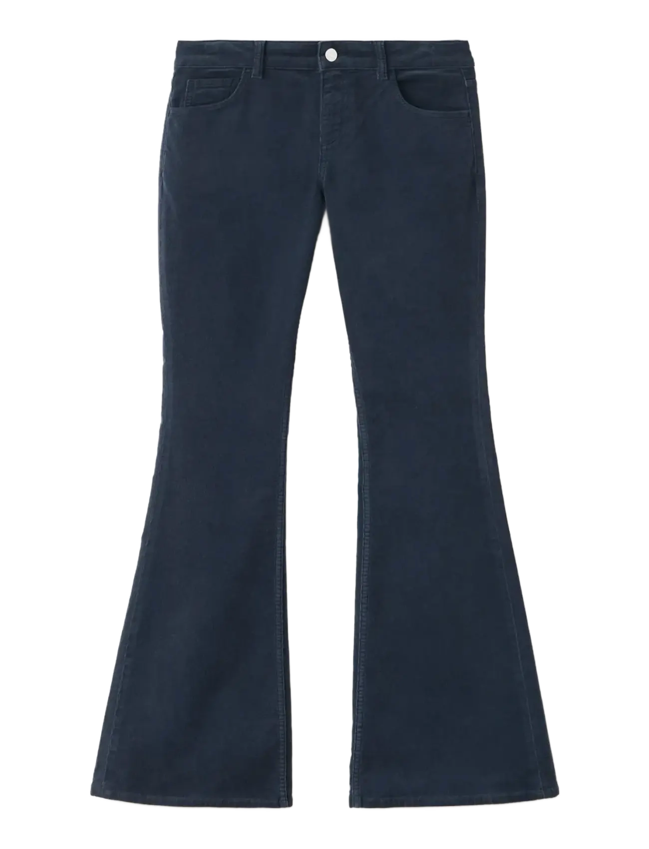 Mango - Flared corduroy trousers - bukser - navy - 1