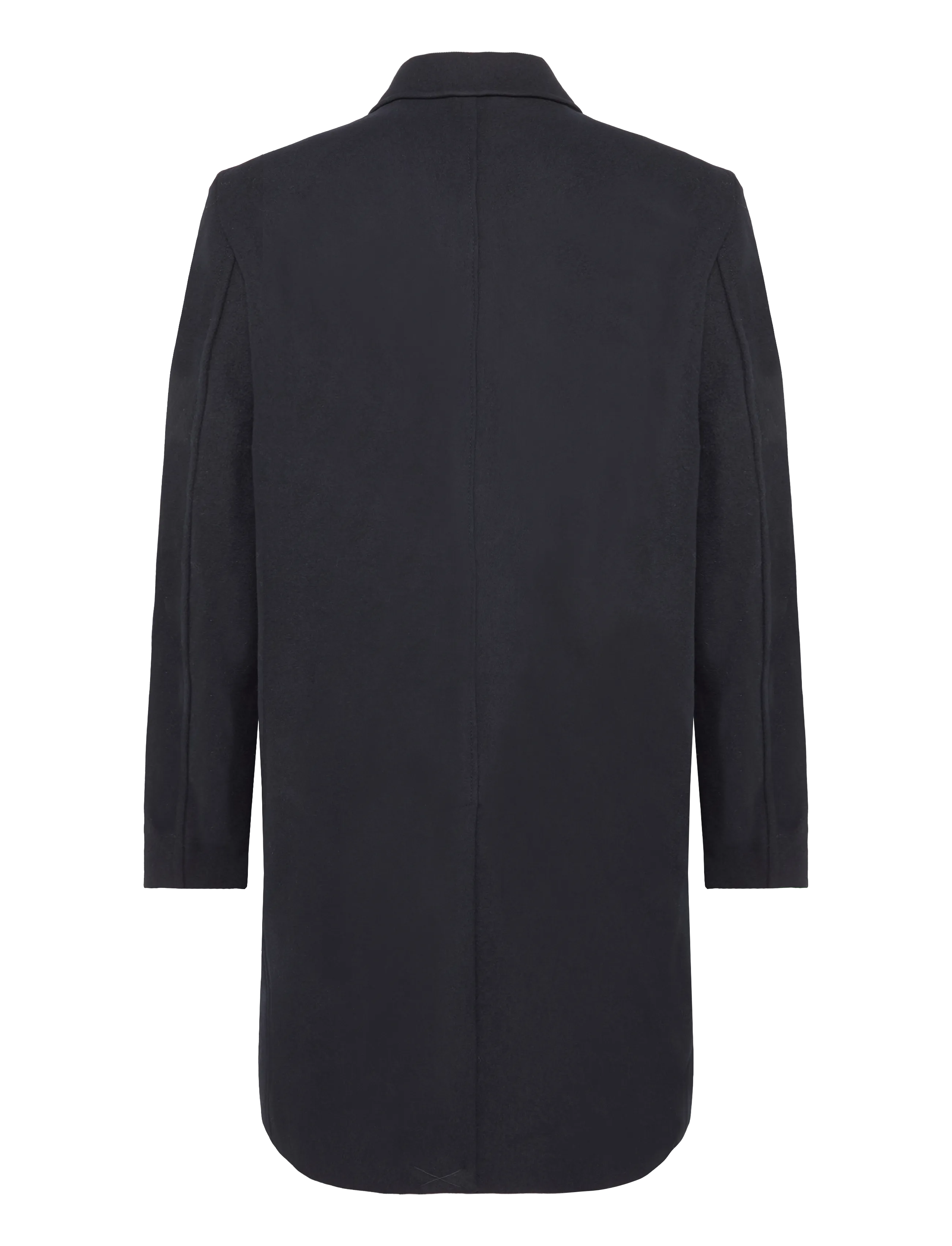 Mango - Wool coat with shirt-style collar - ullrockar - dark blue - 1