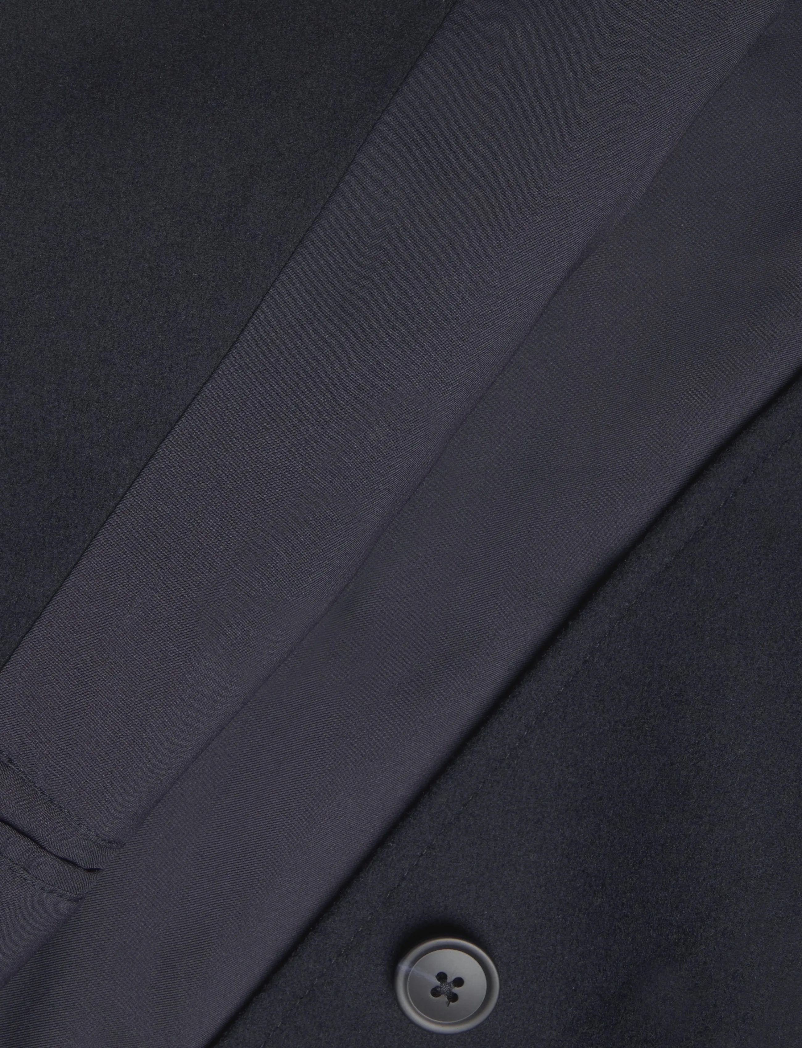 Mango - Wool coat with shirt-style collar - ullrockar - dark blue - 4