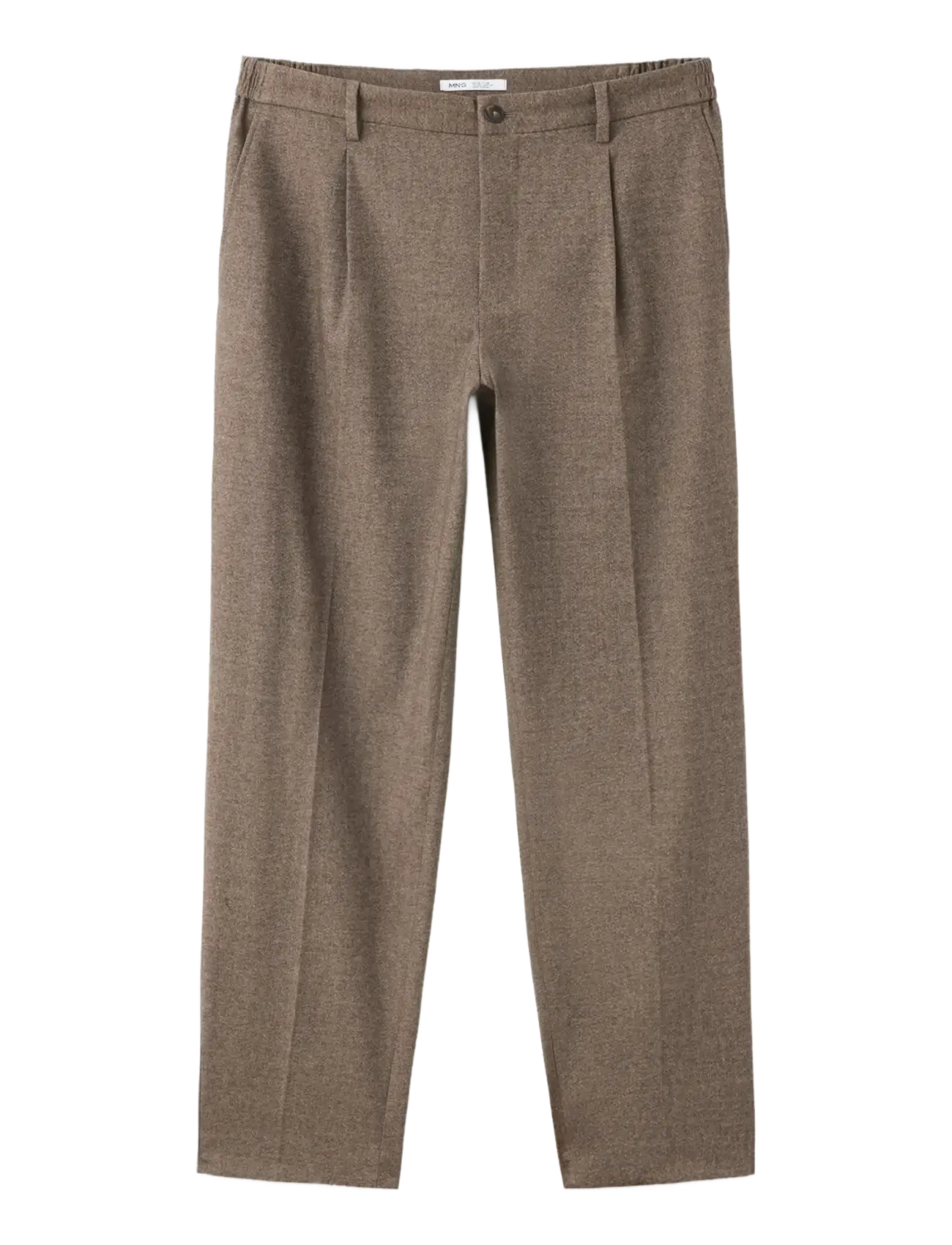 Mango Relaxed-fit pleated trousers - Casual byxor - LIGHT BEIGE / beige