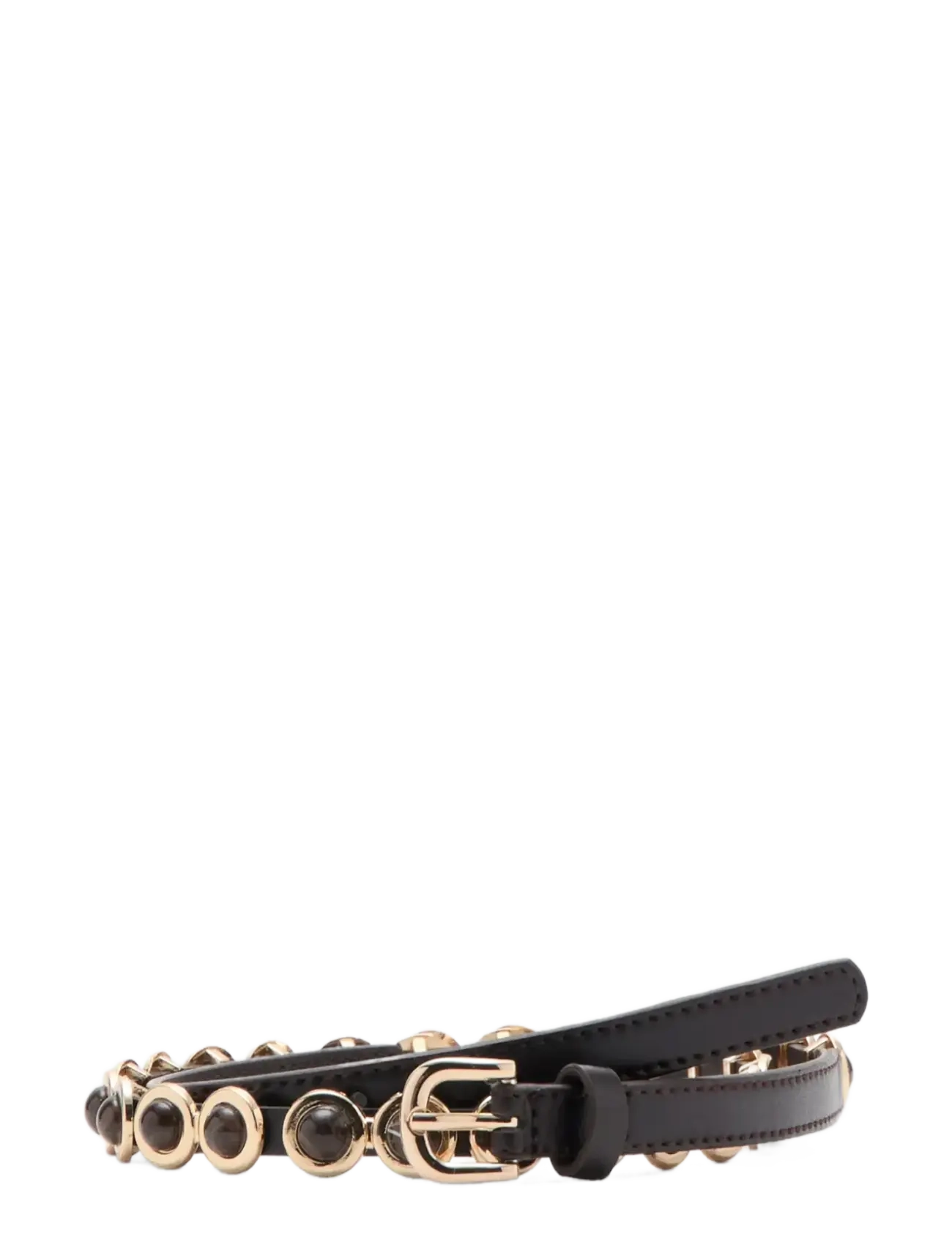 Mango Appliqué Skinny Belt, M, Brown, Belts > Casual Belt, Dame