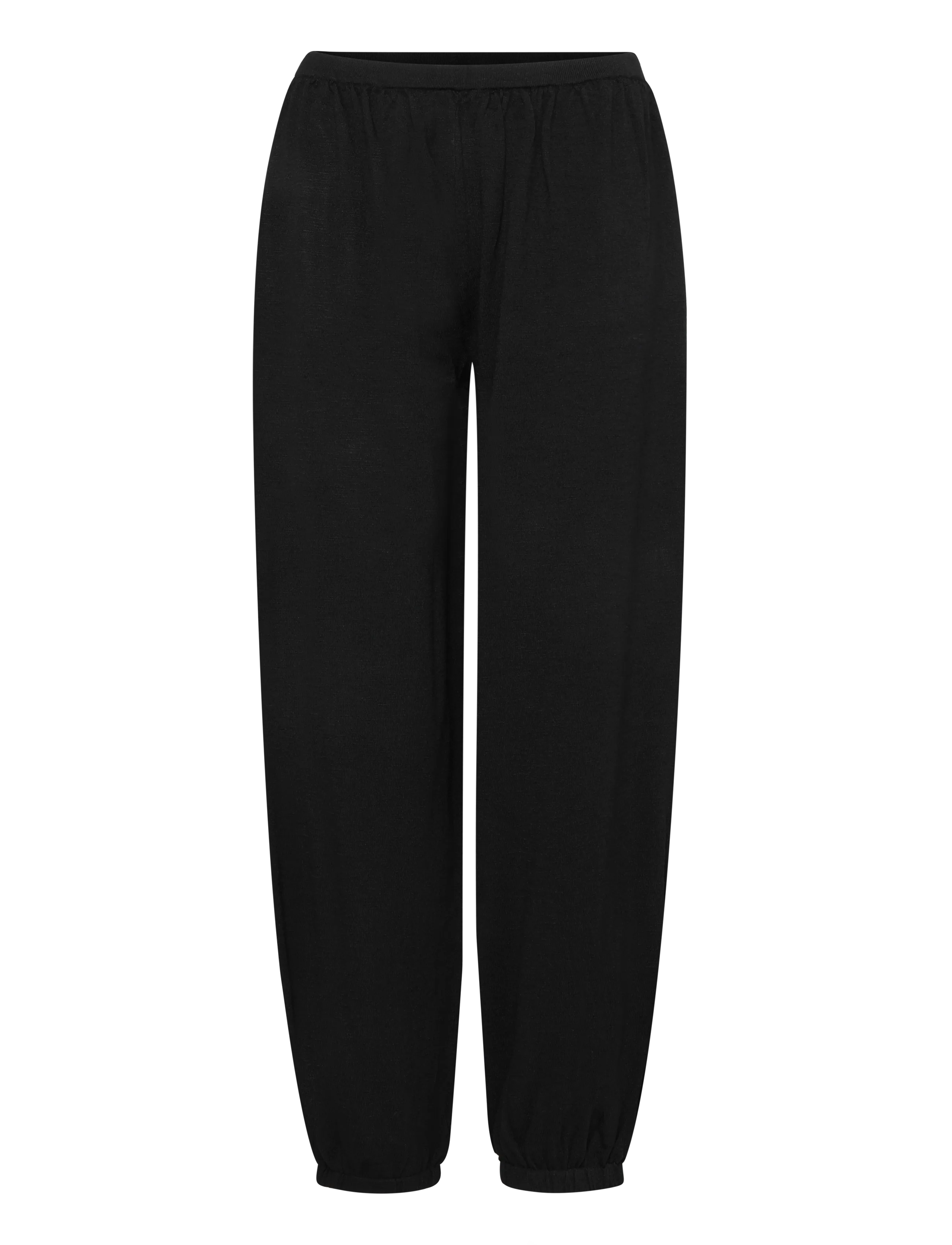 Mango - Mid-rise harem pants - hverdags stil - black - 1