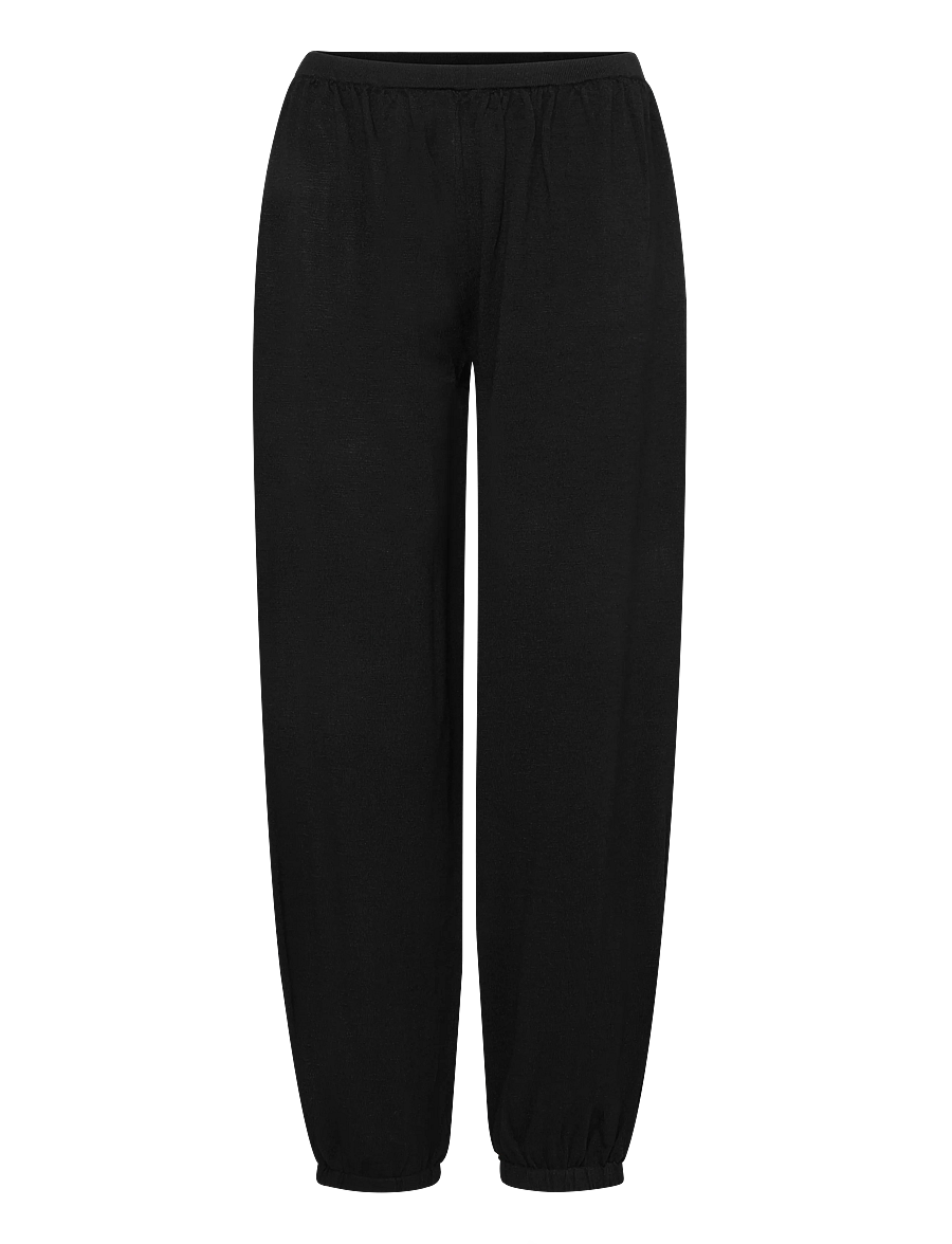 Mango - Mid-rise harem pants - hverdags stil - black - 1