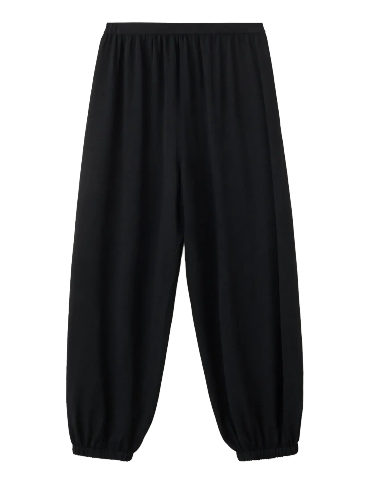 Mango - Mid-rise harem pants - hverdags stil - black - 1