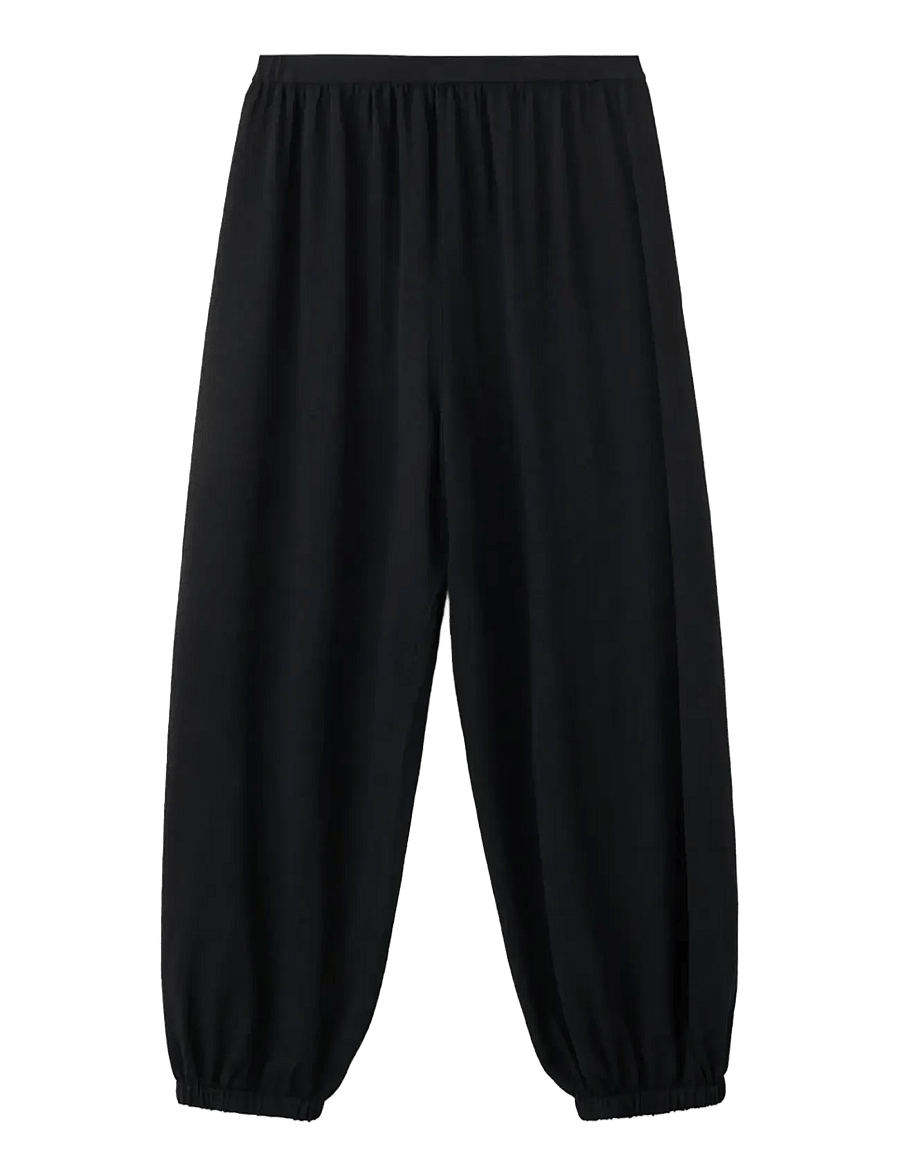 Mango - Mid-rise harem pants - alltags-style - black - 1