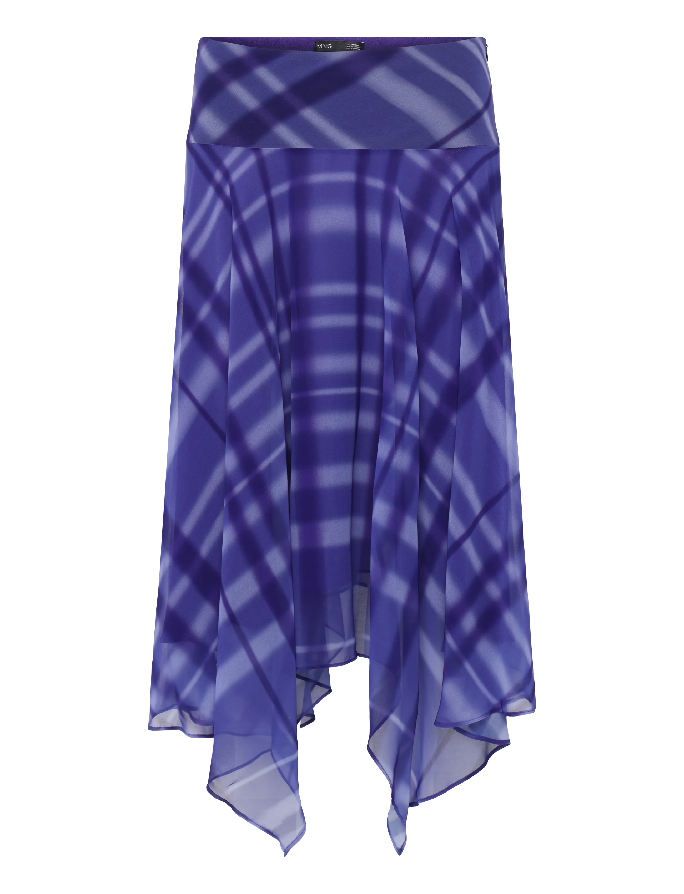 Mango Long flared skirt - Tøj - MEDIUM BLUE / blue