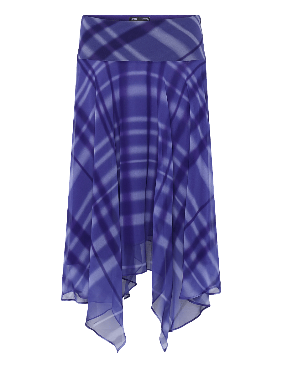 Mango - Long flared skirt - midi kjolar - medium blue - 1