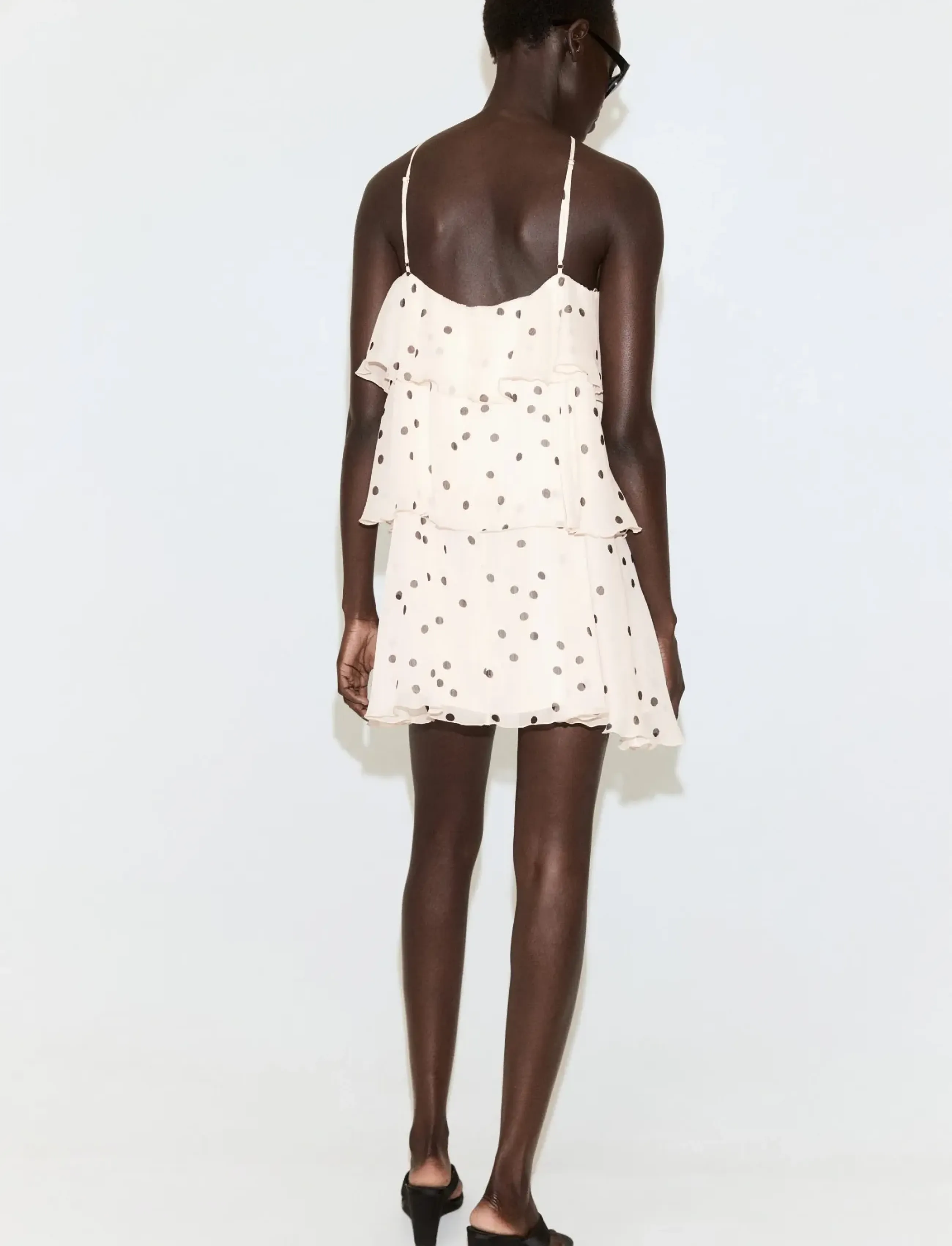 Mango - Halter polka dot dress - cocktailkjoler - light beige - 2
