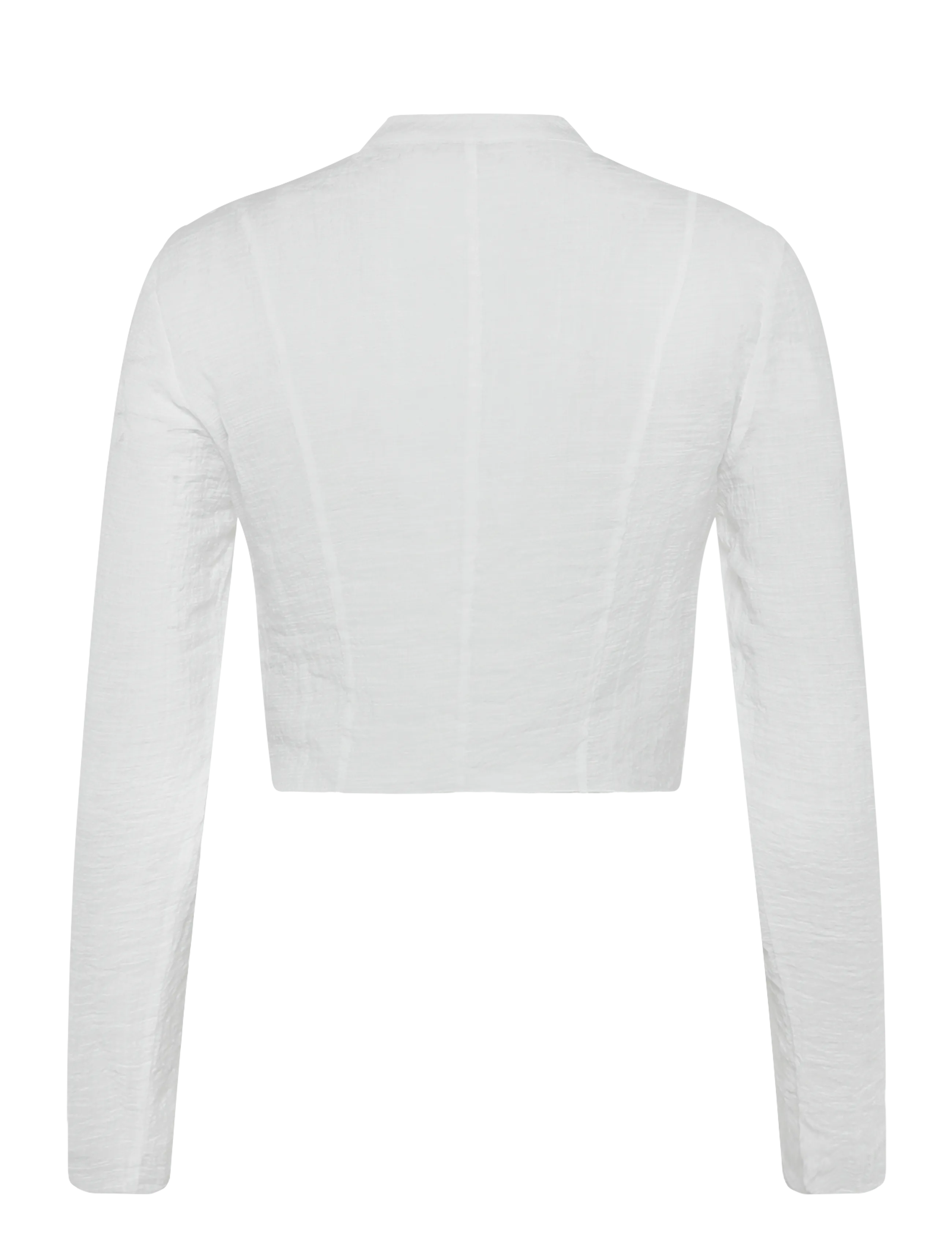 Mango - Semi-transparent textured georgette blouse - langærmede skjorter - natural white - 2