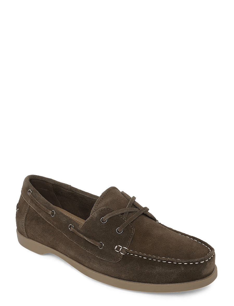Mango - Leather nautical shoes - kollektioner - brown - 0