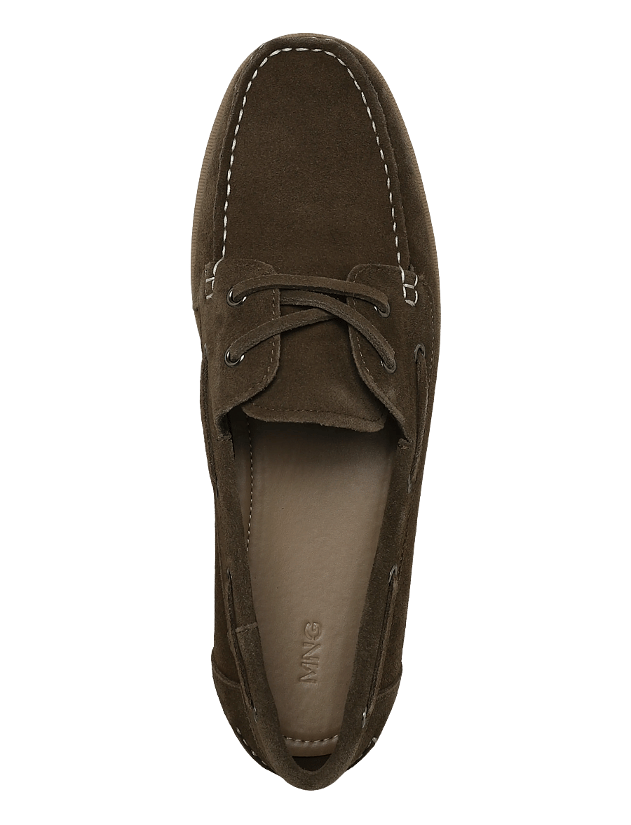 Mango - Leather nautical shoes - kollektioner - brown - 2